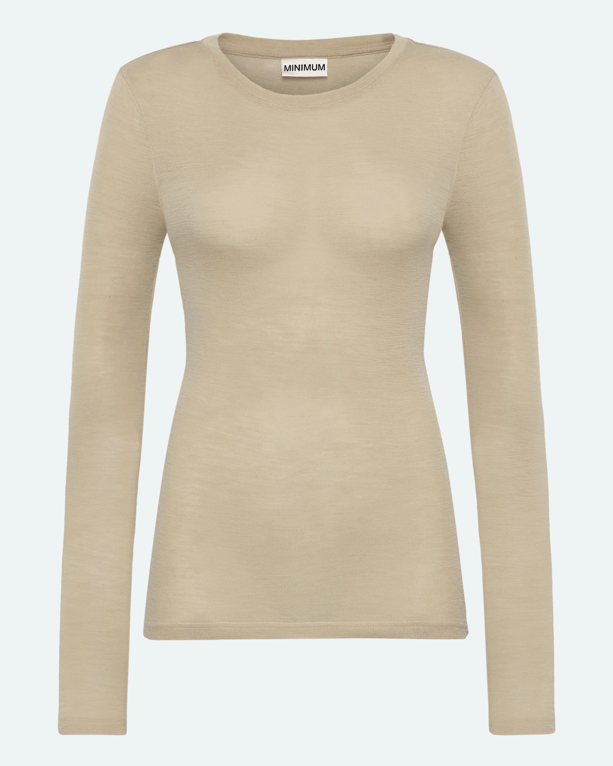 minimum female Natashas langærmet t-shirt 3736 Jumper 0513 Eucalyptus