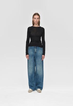 minimum female Natashas langærmet t-shirt 3736 Jumper 999 Black