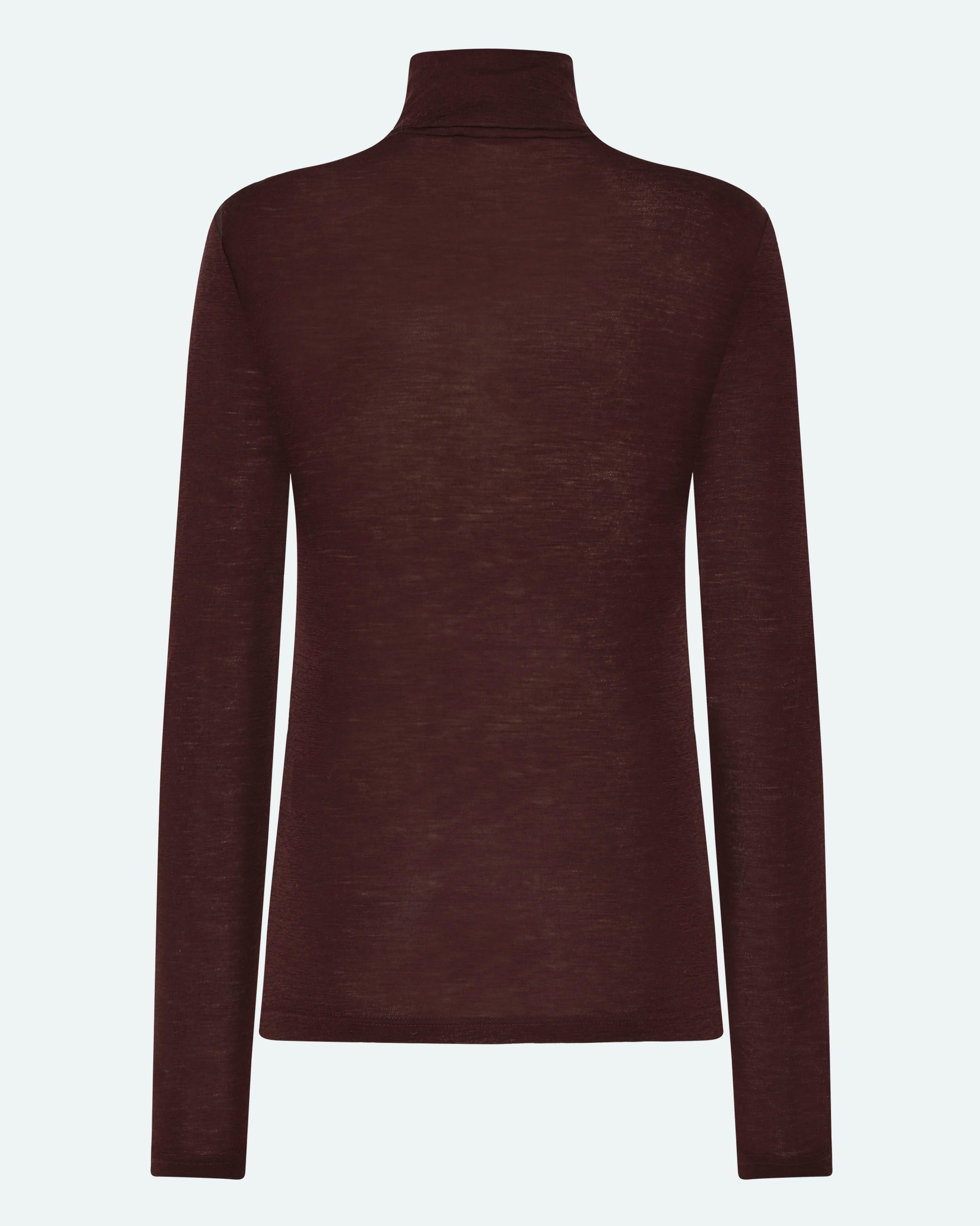 minimum female Pernilles langærmet rullekravetrøje 3736 Turtleneck 1619 Fudge