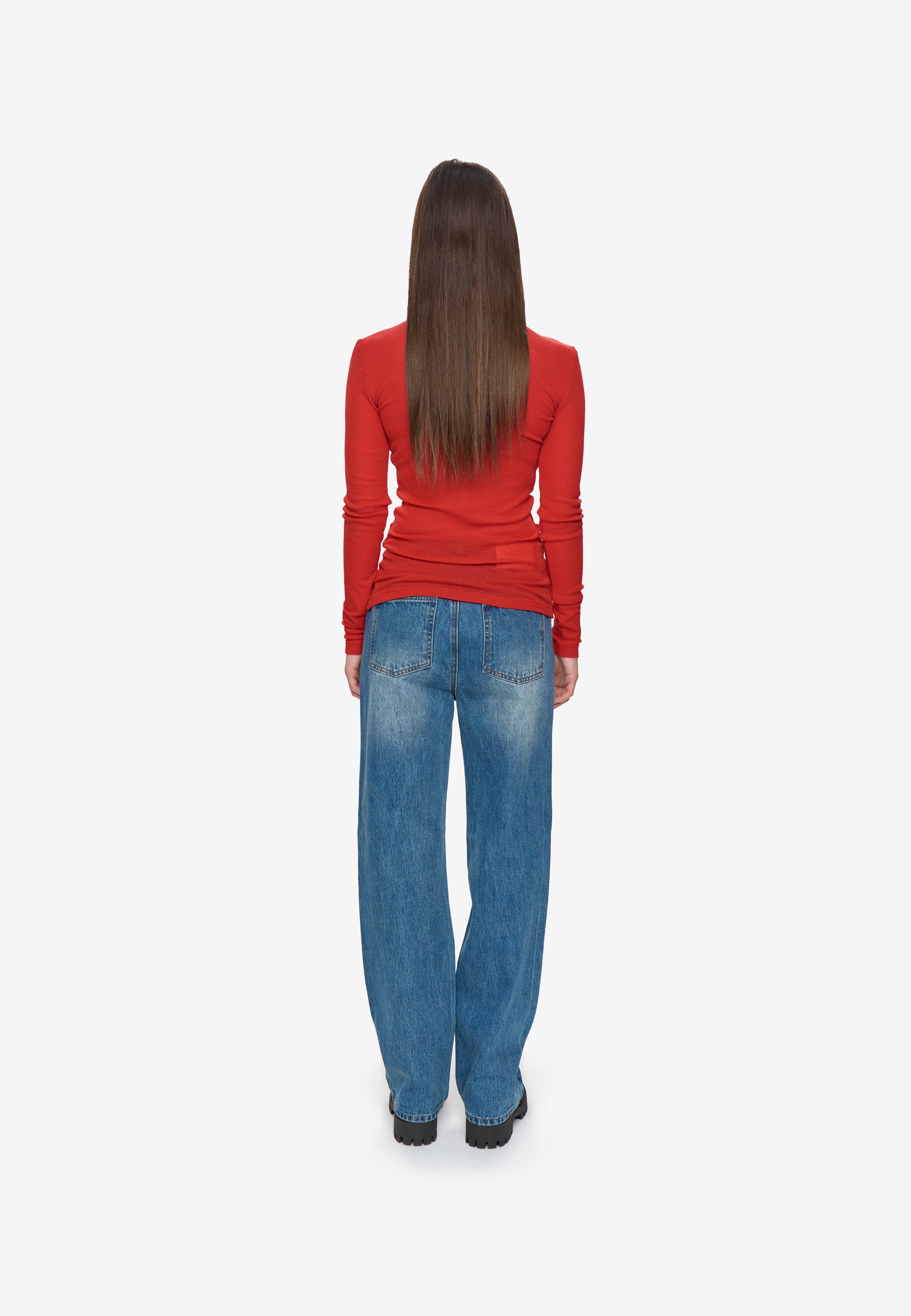 minimum female Pernilles langærmet rullekravetrøje 3736 Turtleneck 1659 Goji berry