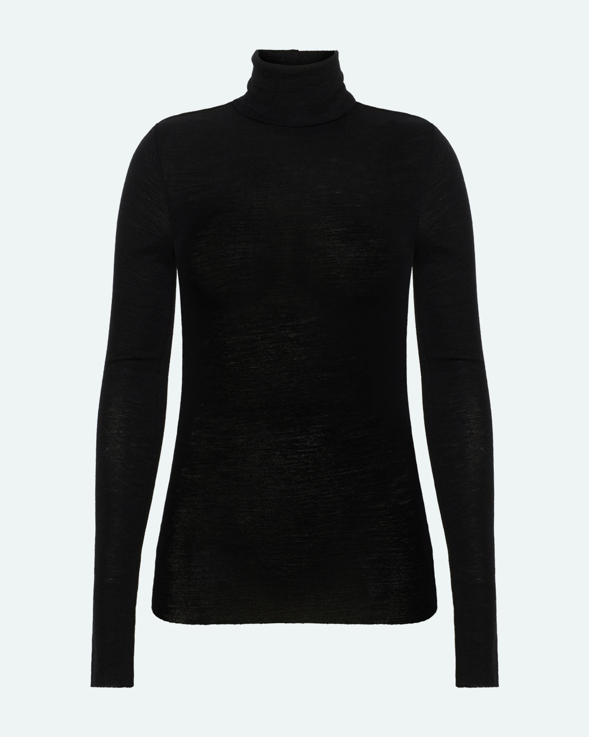 minimum female Pernilles langærmet rullekravetrøje 3736 Turtleneck 999 Black