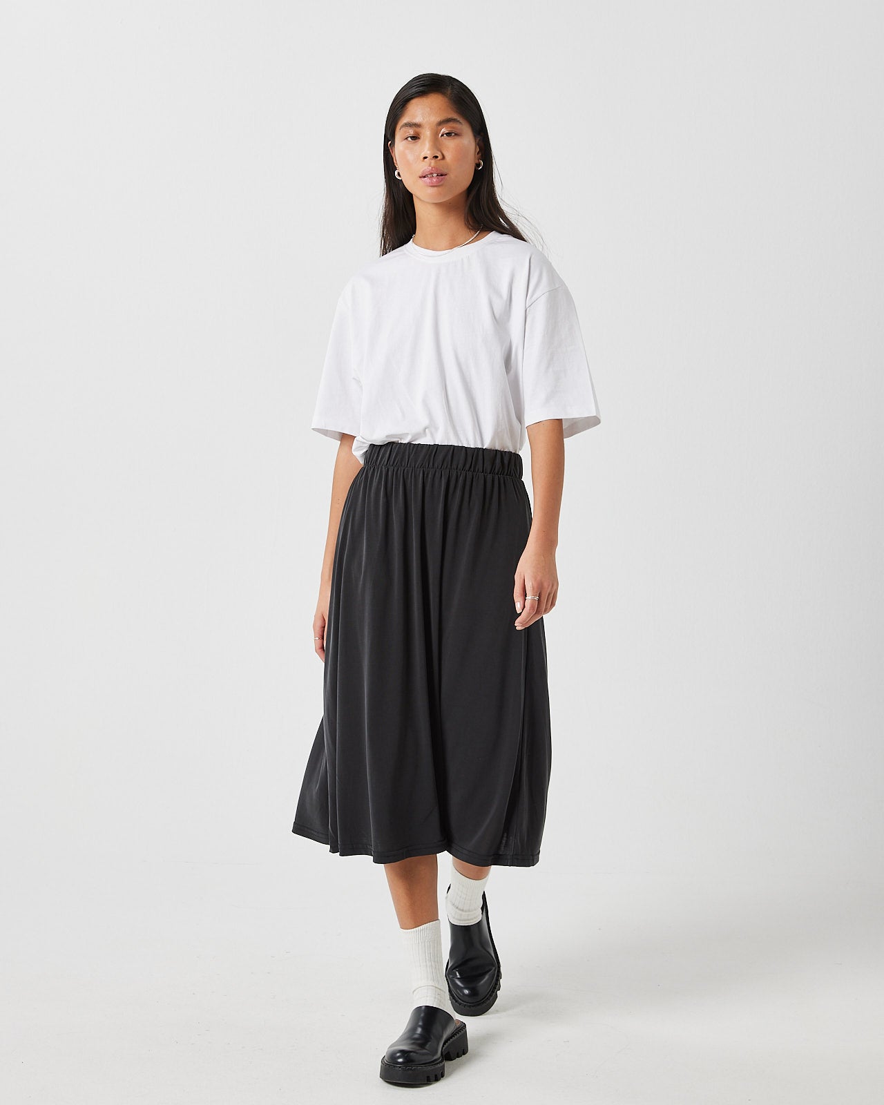 minimum female Regisse 2.0 0281 Midi Skirt 999 Black
