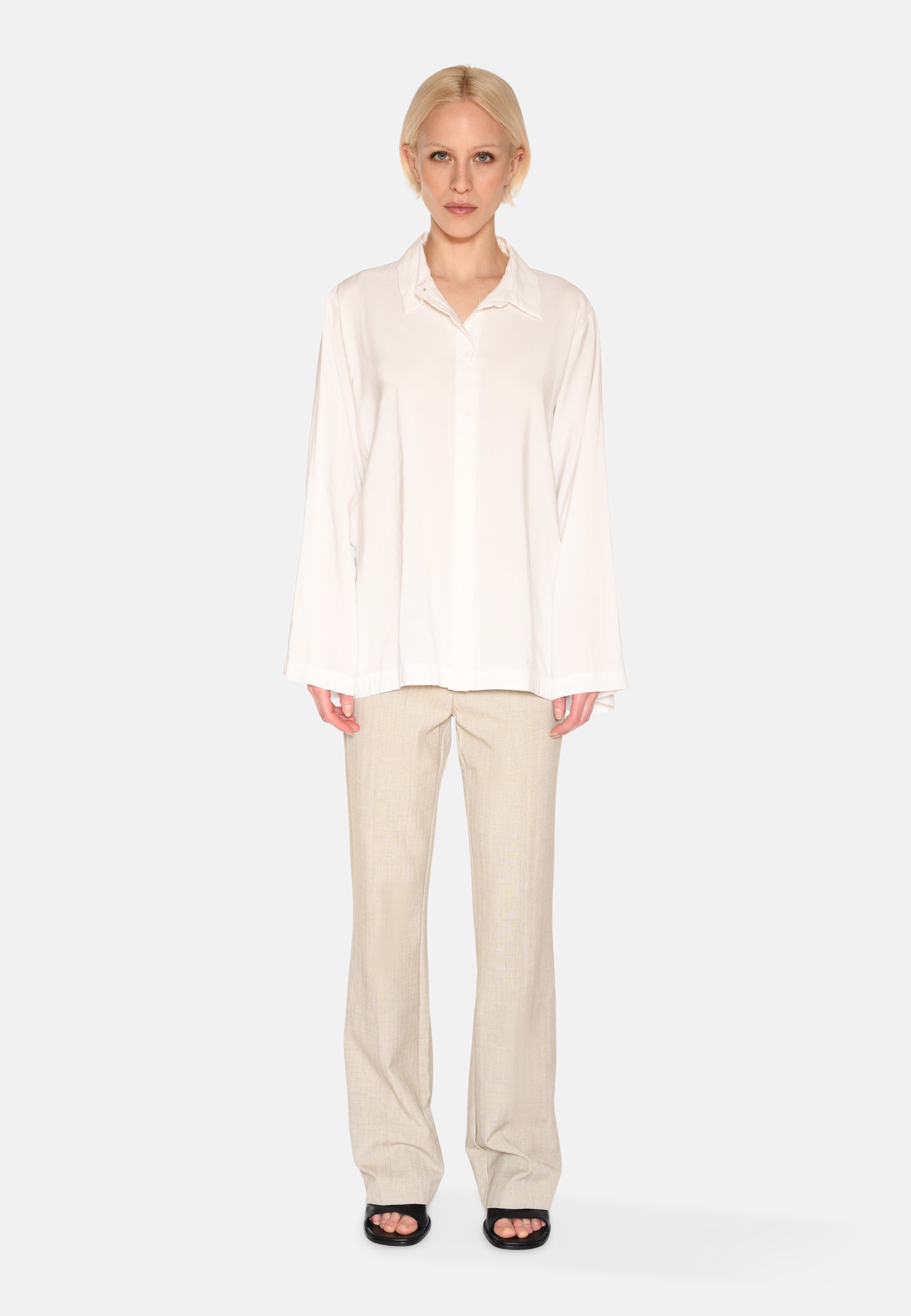 minimum female River langærmet skjorte 3780 Long Sleeved Shirt 0608 Coco Milk