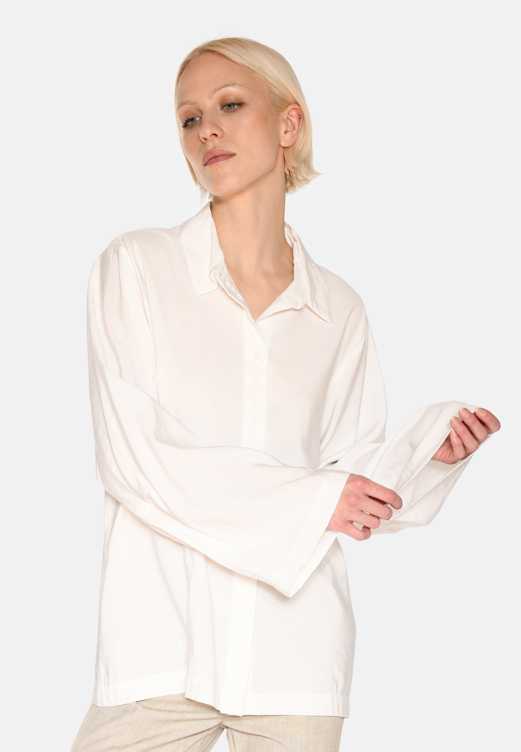 minimum female River langærmet skjorte 3780 Long Sleeved Shirt 0608 Coco Milk