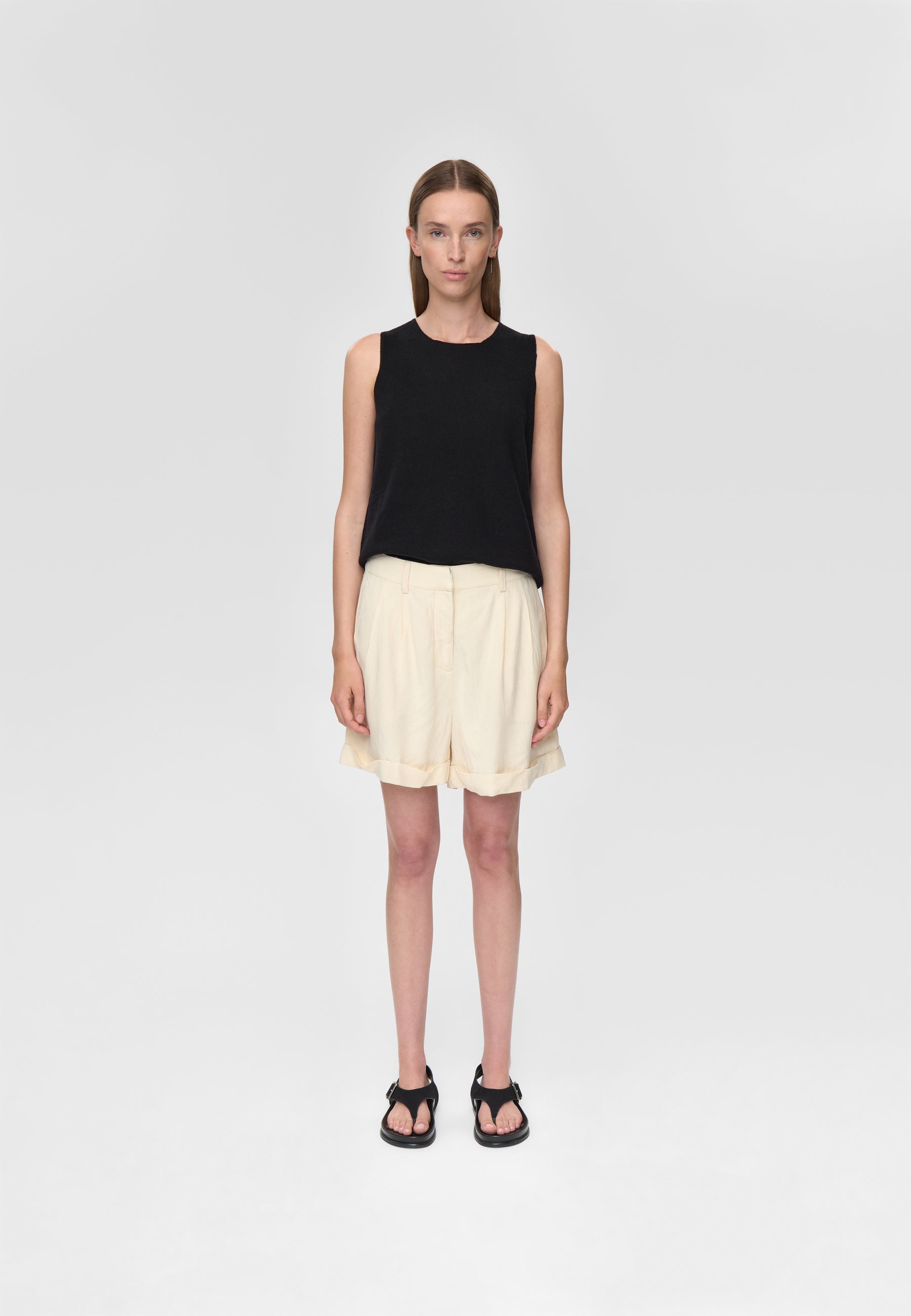 minimum female Selby shorts i hørblanding 3069 Shorts 0908 Summer Sand