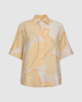 minimum female  Seliana 3049 Short Sleeved Shirt 1231 Peach Cobbler