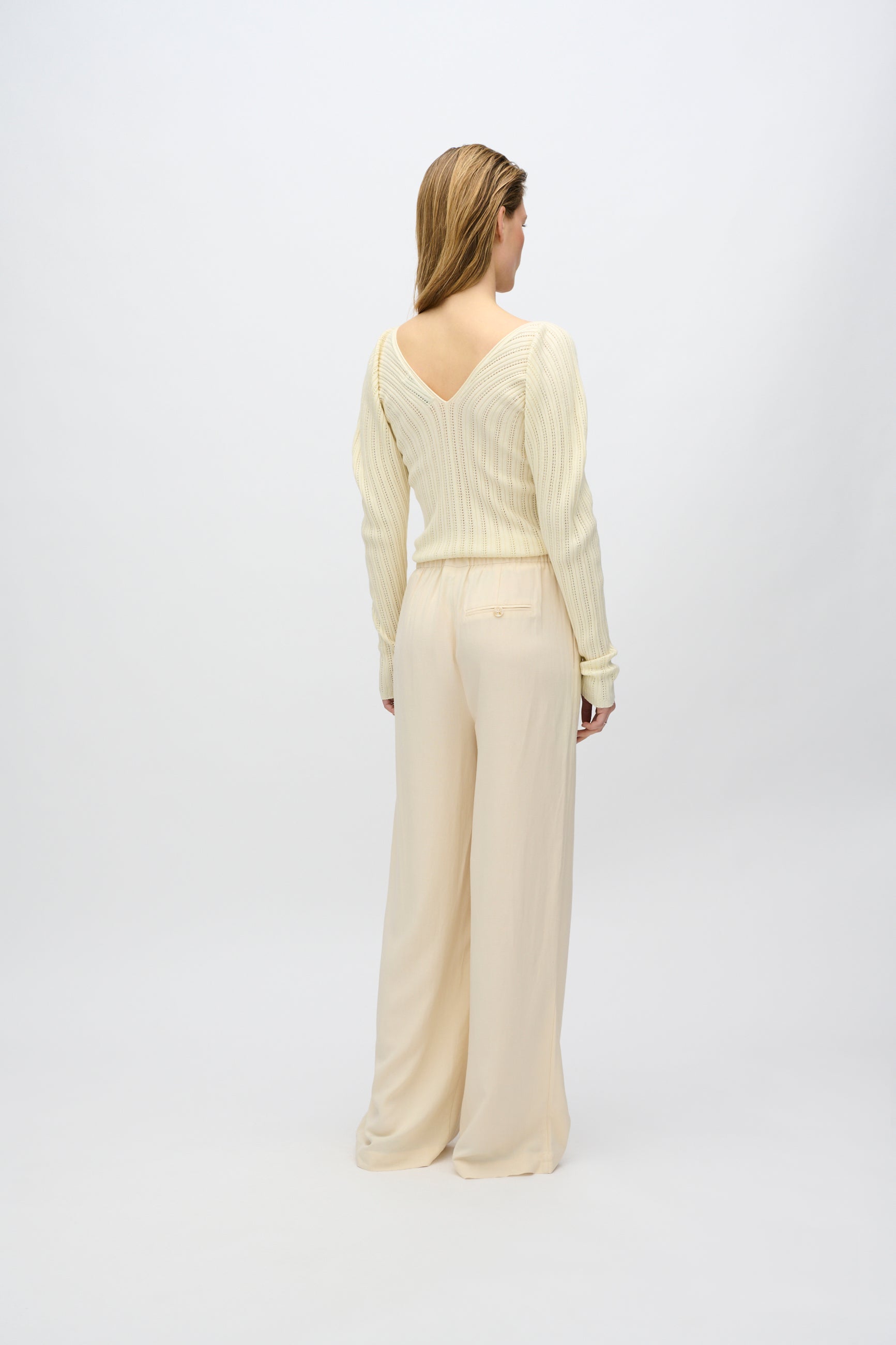 minimum female Sofia striktrøje 4268 Jumper 0011 Butter Cream