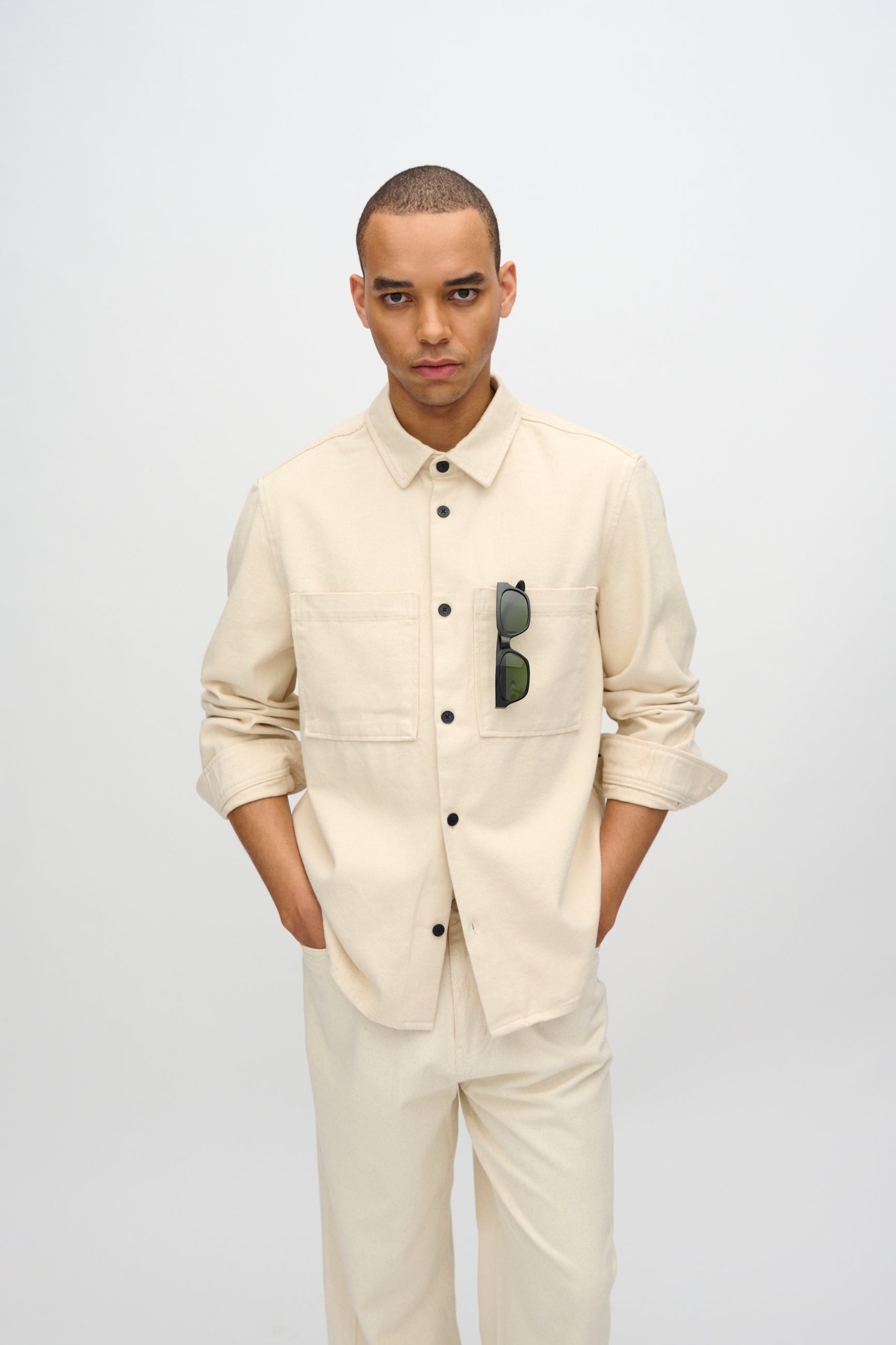 minimum male Titan overskjorte 4113 Overshirt 1105 Brown Rice