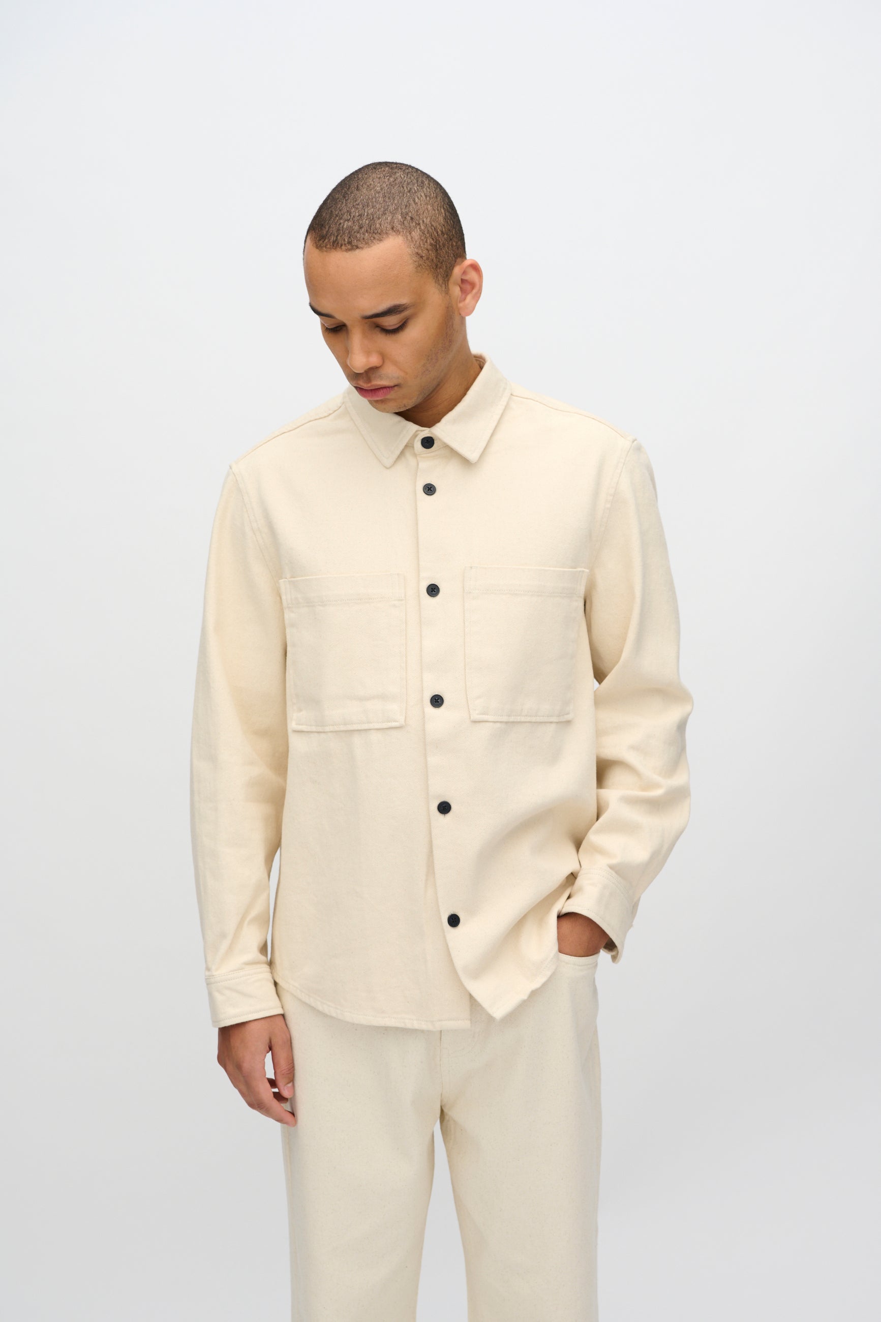 minimum male Titan overskjorte 4113 Overshirt 1105 Brown Rice