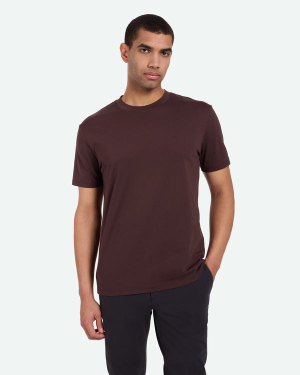 minimum male Aarhus G029 Short Sleeved T-shirt 0915 Coffee Bean