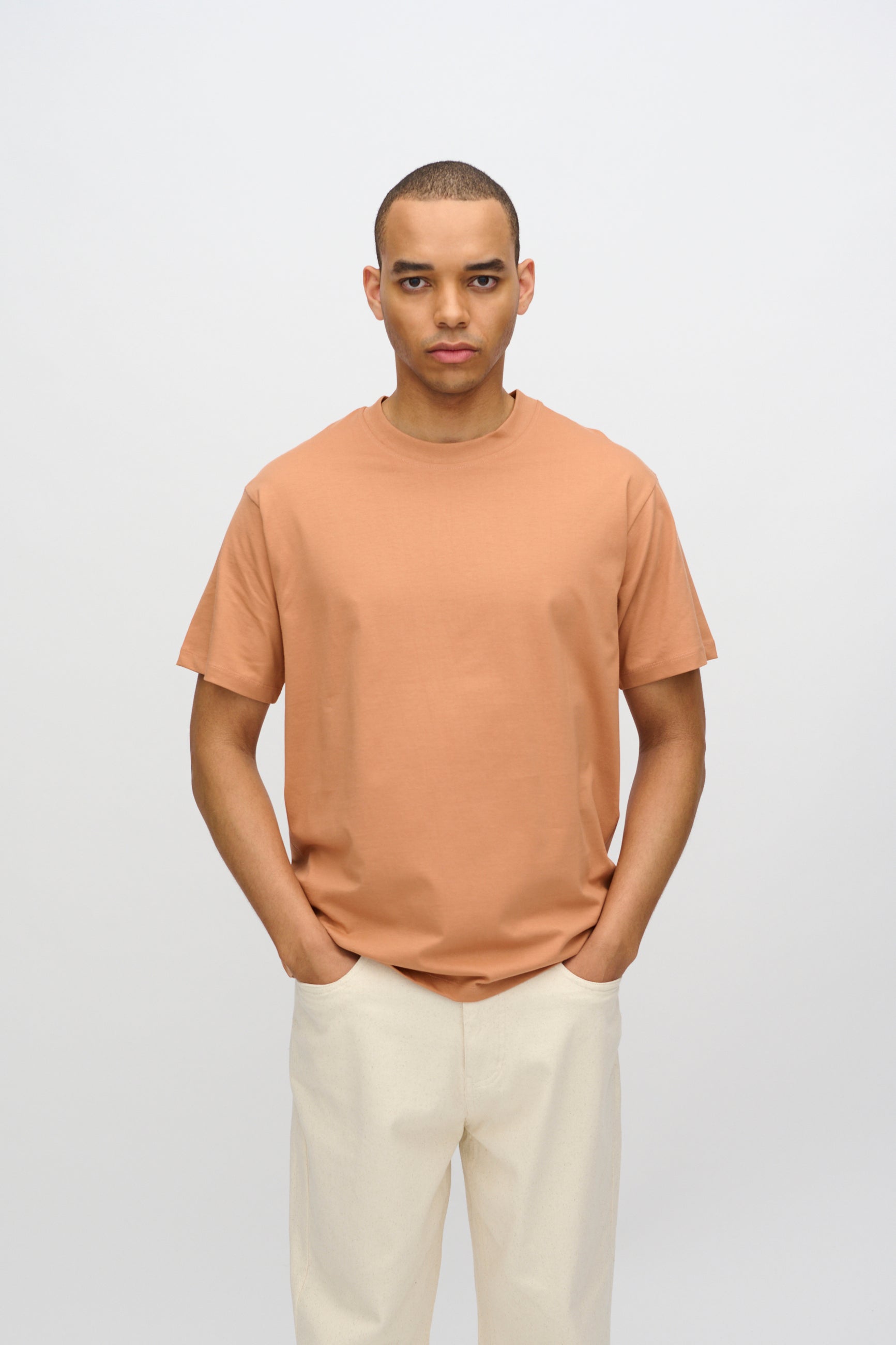 minimum male Aarhus kortærmet t-shirt G029 GOTS Short Sleeved T-shirt 1235 Sandstorm