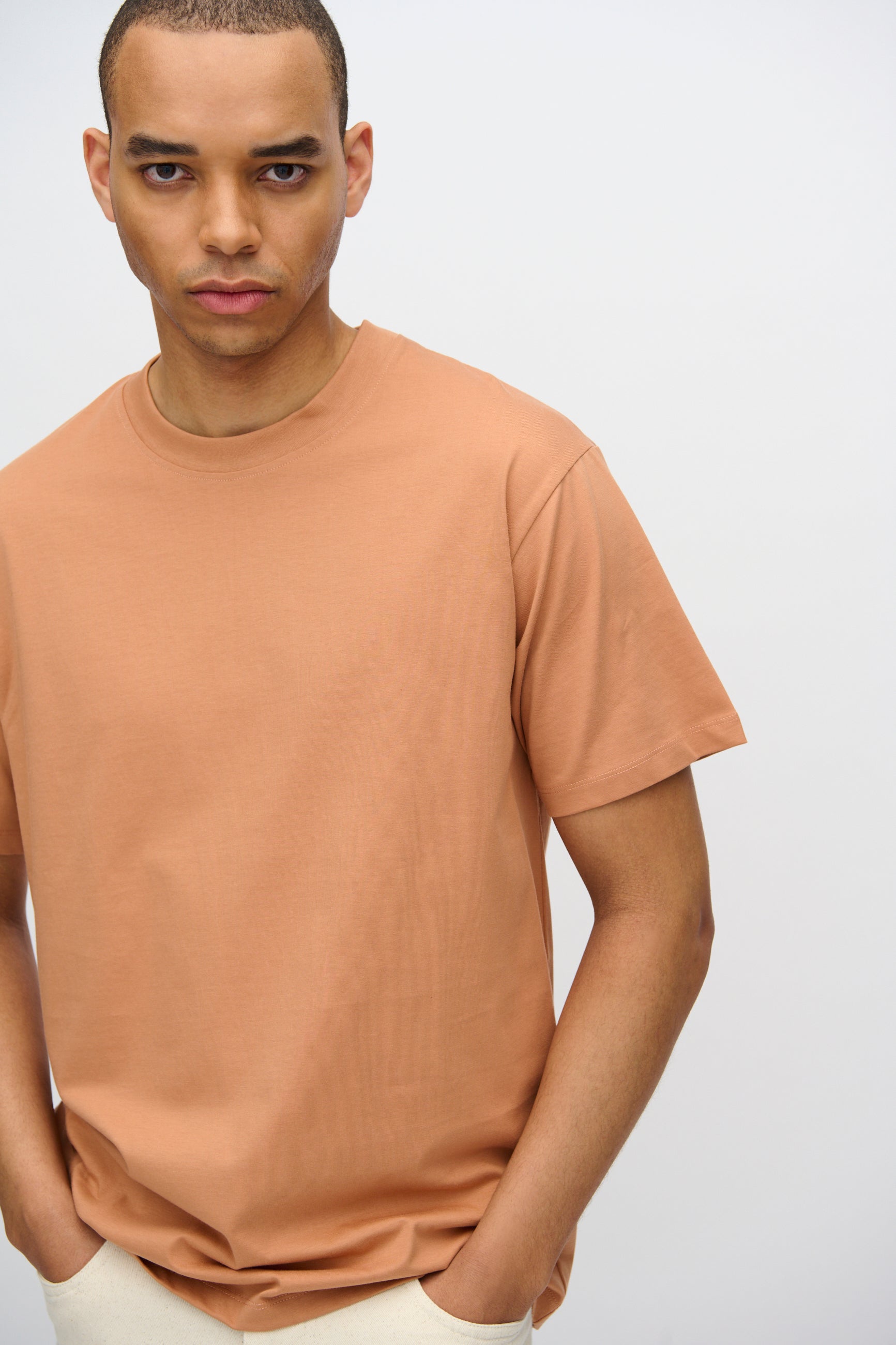 minimum male Aarhus kortærmet t-shirt G029 GOTS Short Sleeved T-shirt 1235 Sandstorm