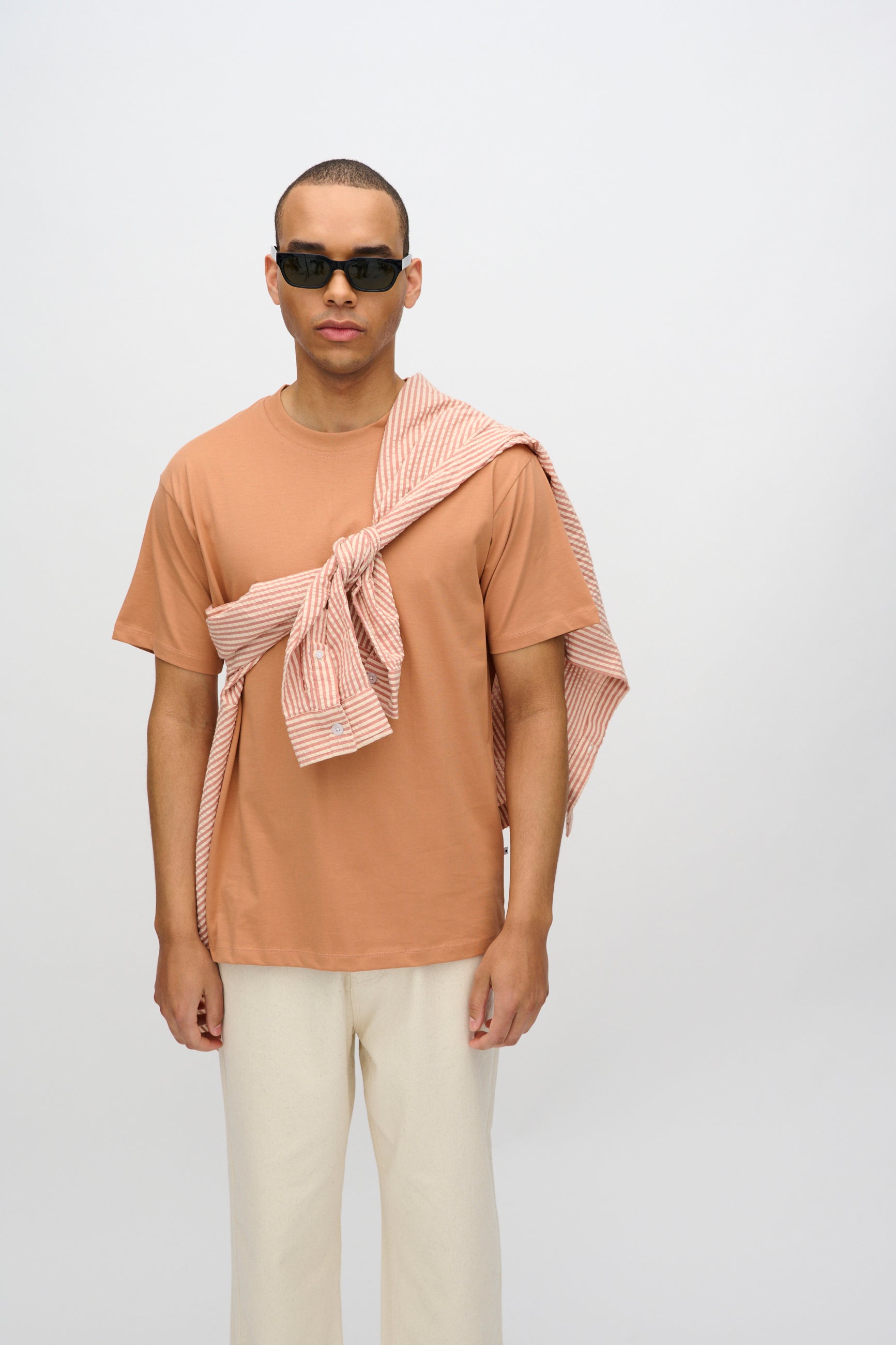 minimum male Aarhus kortærmet t-shirt G029 GOTS Short Sleeved T-shirt 1235 Sandstorm