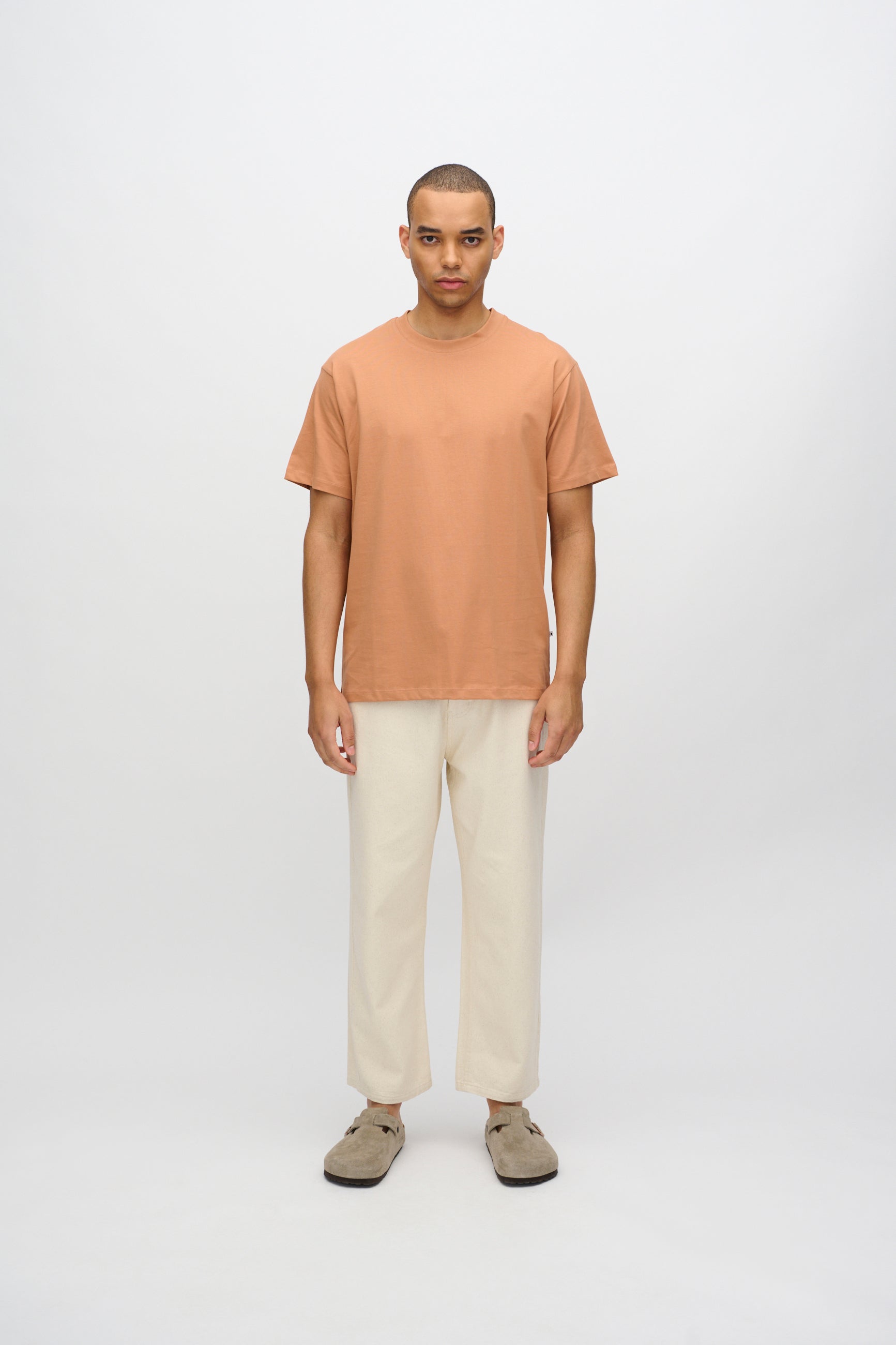 minimum male Aarhus kortærmet t-shirt G029 GOTS Short Sleeved T-shirt 1235 Sandstorm