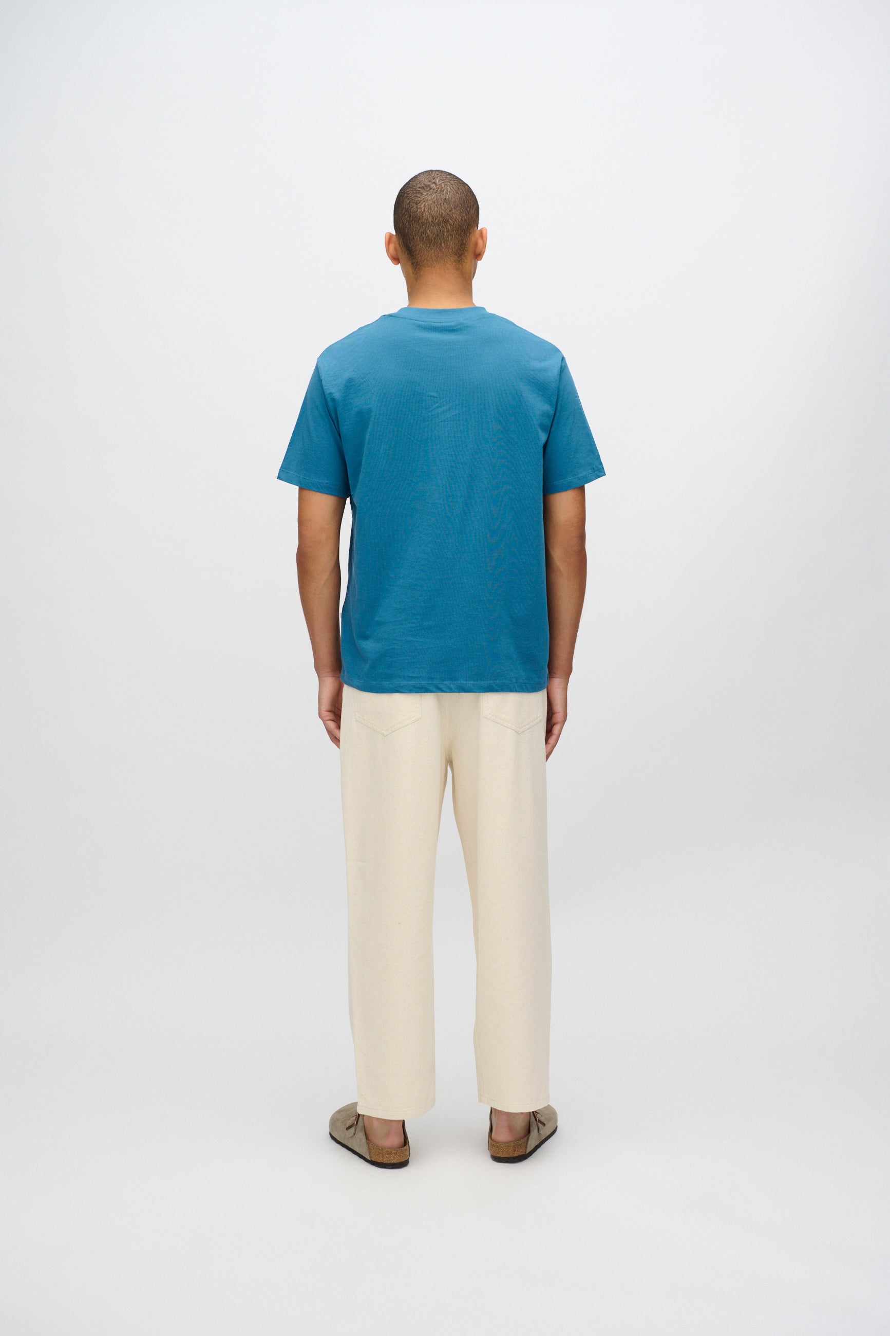 minimum male Aarhus kortærmet t-shirt G029 GOTS Short Sleeved T-shirt 2340 Blue Ashes