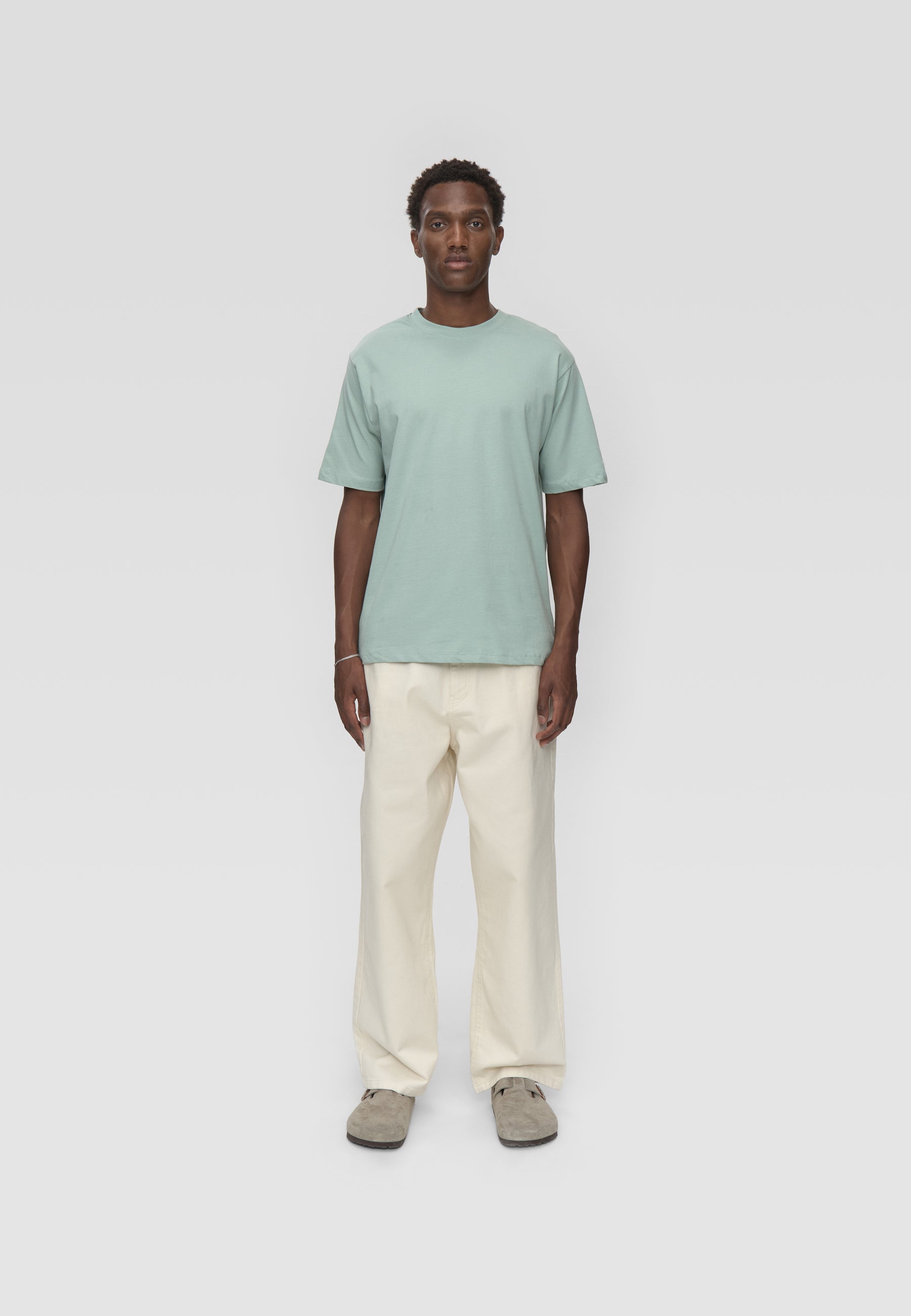 minimum male Aarhus kortærmet t-shirt G029 GOTS Short Sleeved T-shirt 4706 Gray Mist