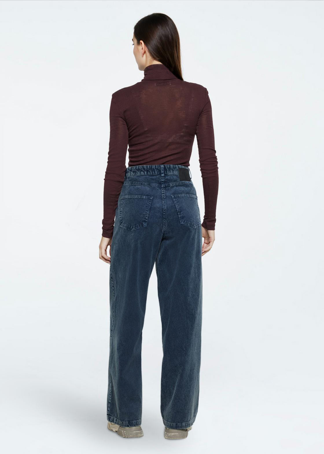 minimum female Aiyas corduroy 4356 Casual Pants 4324 Legion Blue