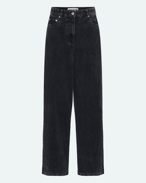 minimum female Aiyas corduroy 4356 Casual Pants 980 Dark Grey