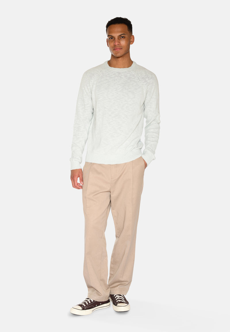 minimum male Alfredo reg striktrøje 4178 Jumper 4706 Gray Mist