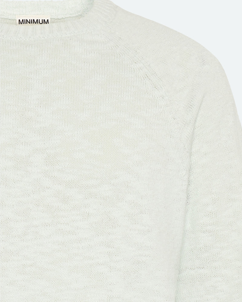 minimum male Alfredo reg striktrøje 4178 Jumper 4706 Gray Mist