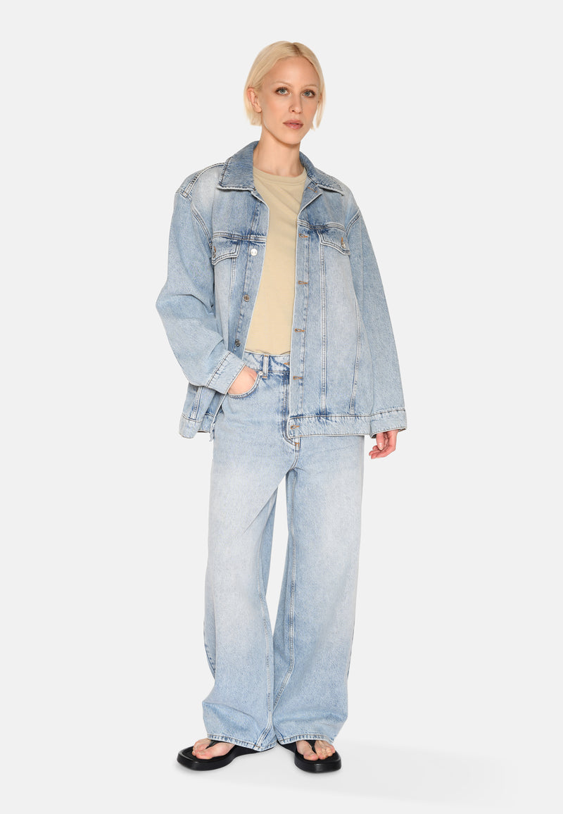 minimum female Anna denimjakke 3731 Jacket 1001 Light Blue