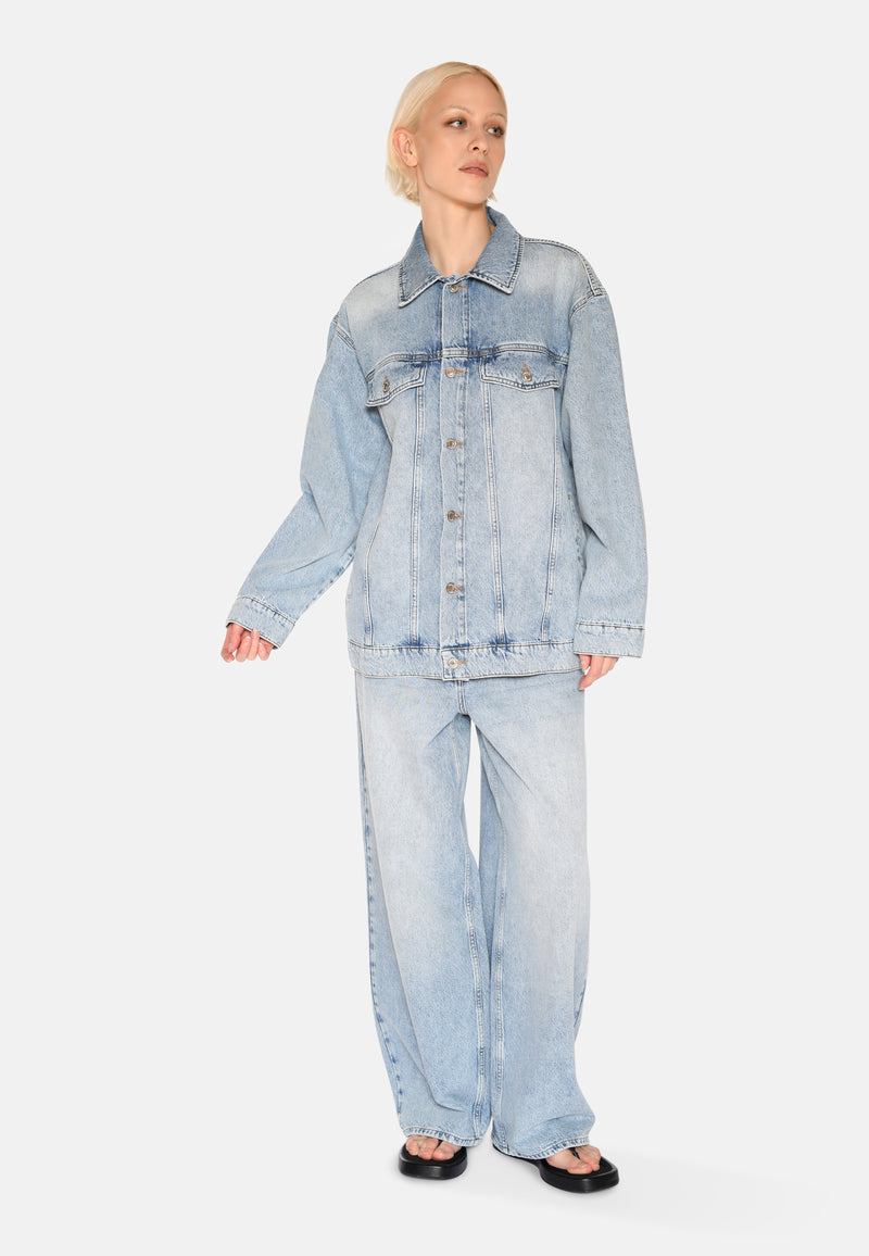 minimum female Anna denimjakke 3731 Jacket 1001 Light Blue