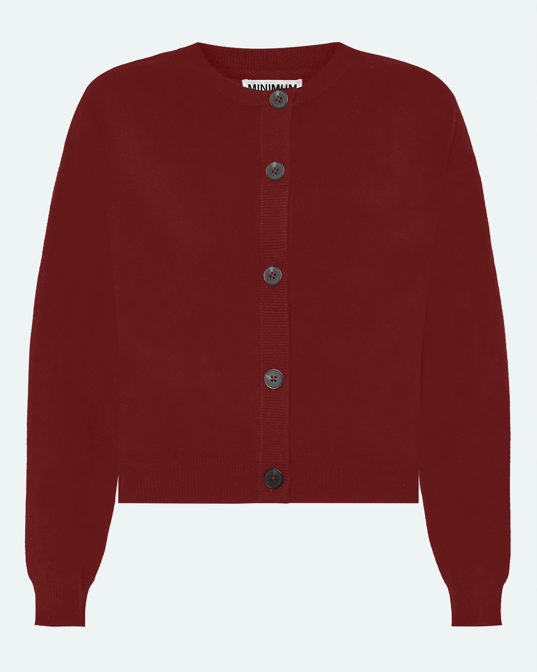 minimum female Assiana cardigan 3801 Jumper 1534 Merlot