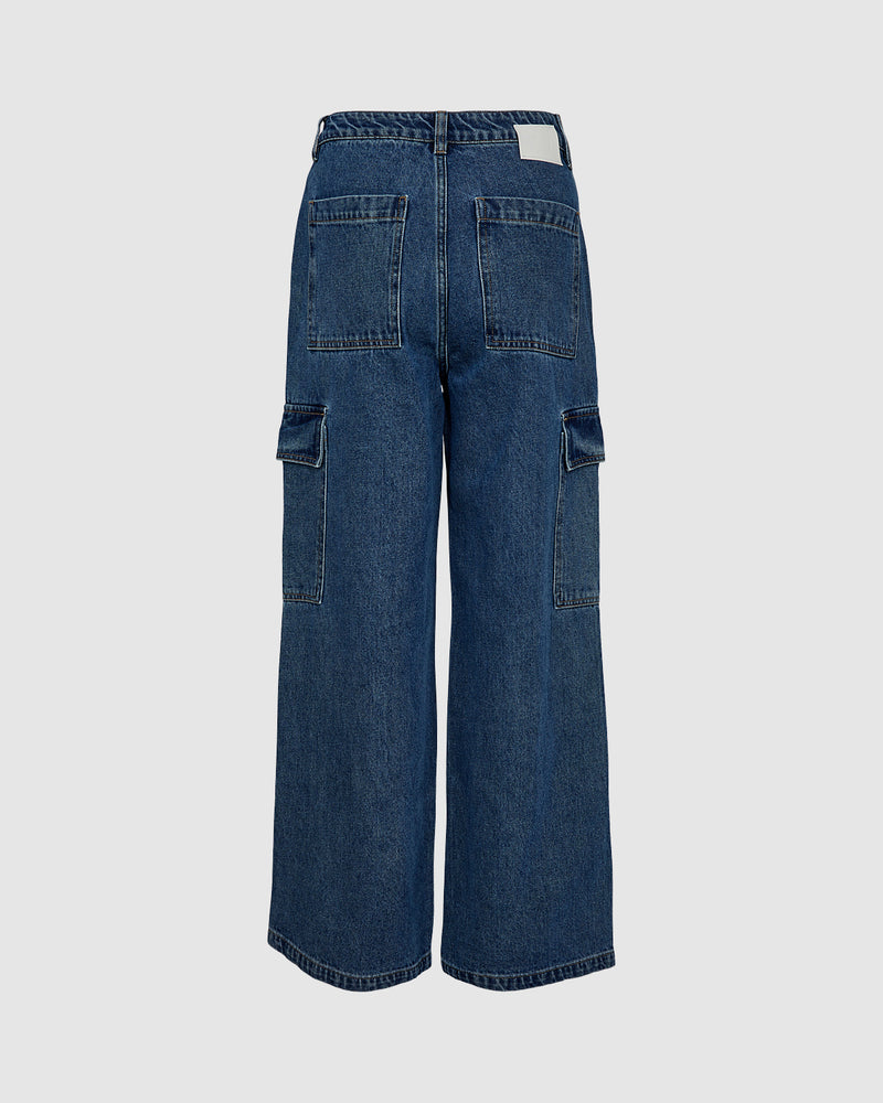 minimum female  Astas 3018 Straight Jeans 688 Indigo Blue