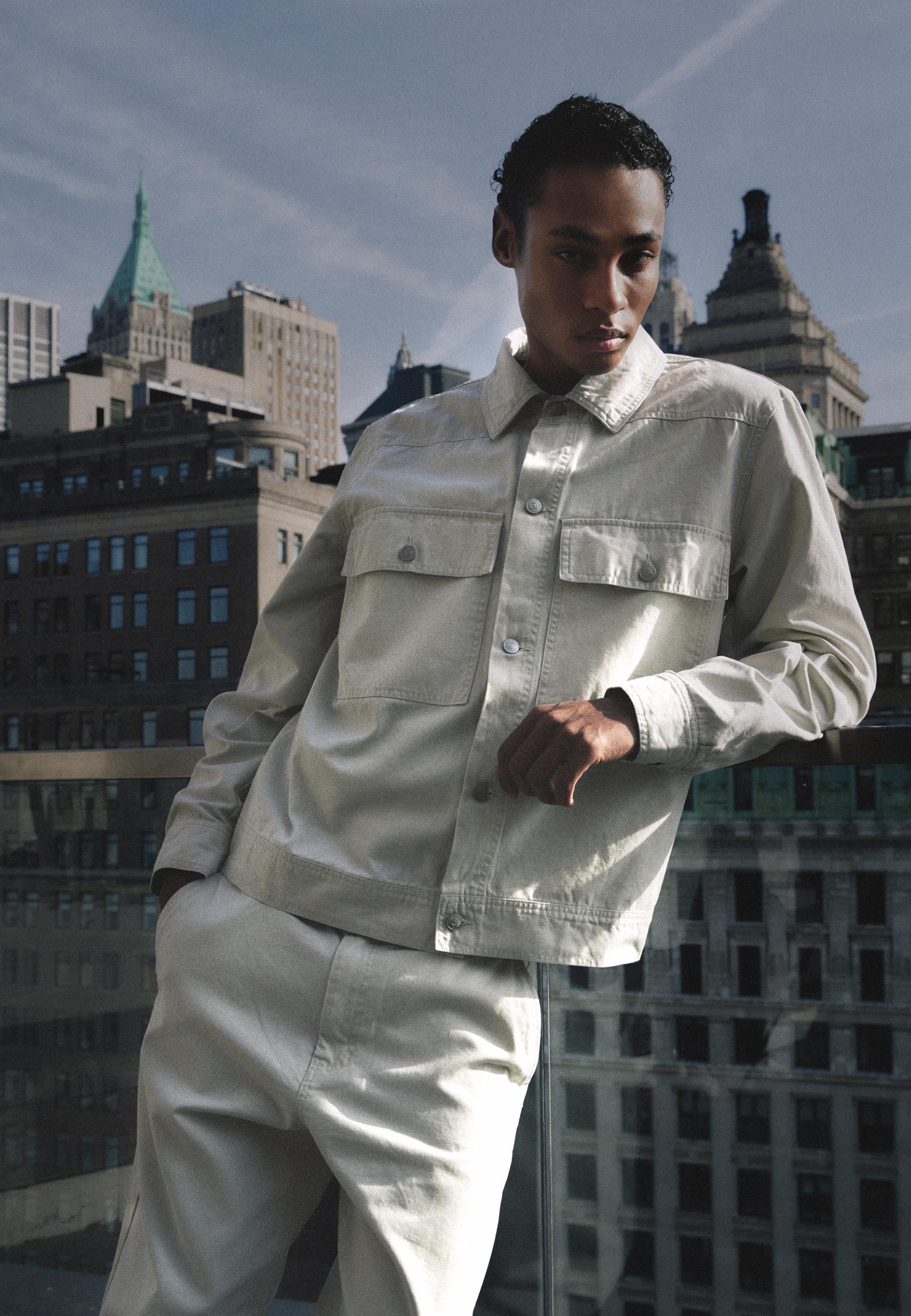 minimum male Blake Jacket 4473 Denim Jacket 5202 Turtledove