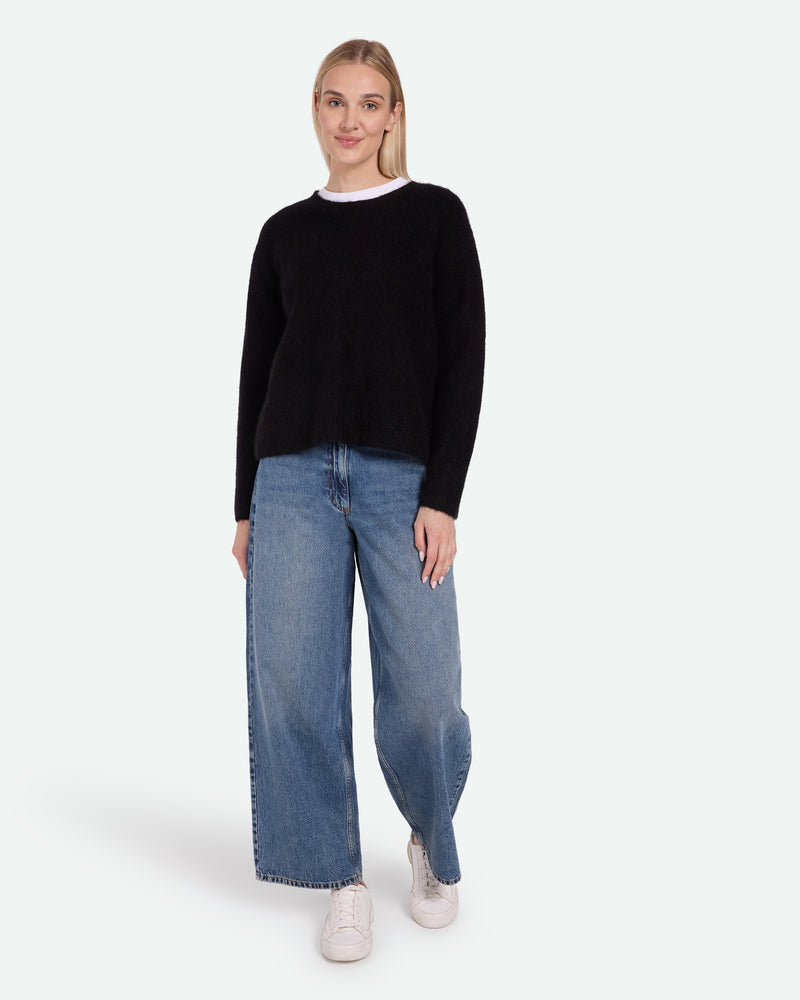 minimum female Calaha striktrøje 9965 Jumper 999 Black