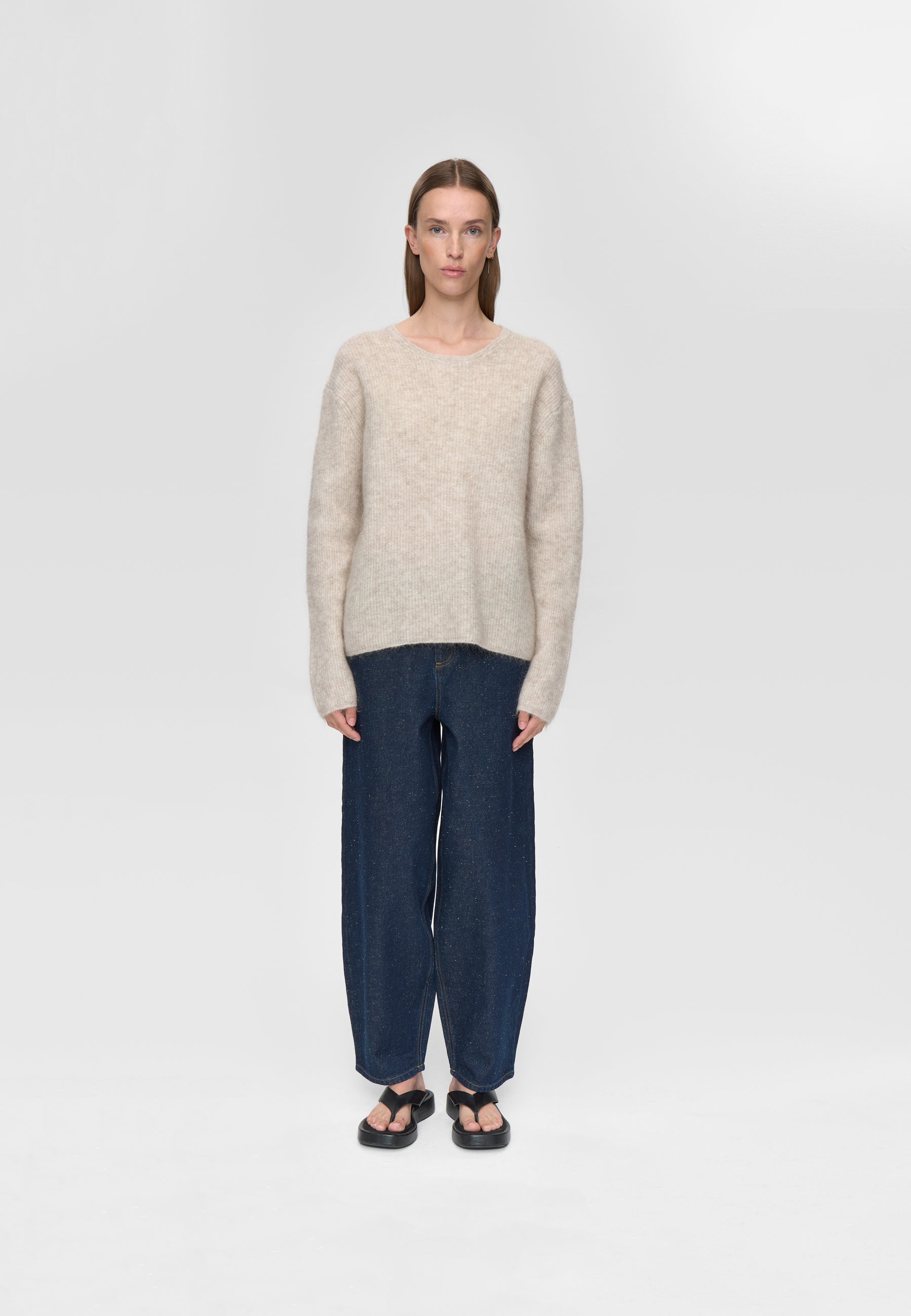 minimum female Calaha striktrøje 9965 Jumper 058 Warm Sand
