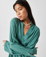 minimum female Cilles 9911 Long Sleeved Blouse 5612 Sagebrush Green
