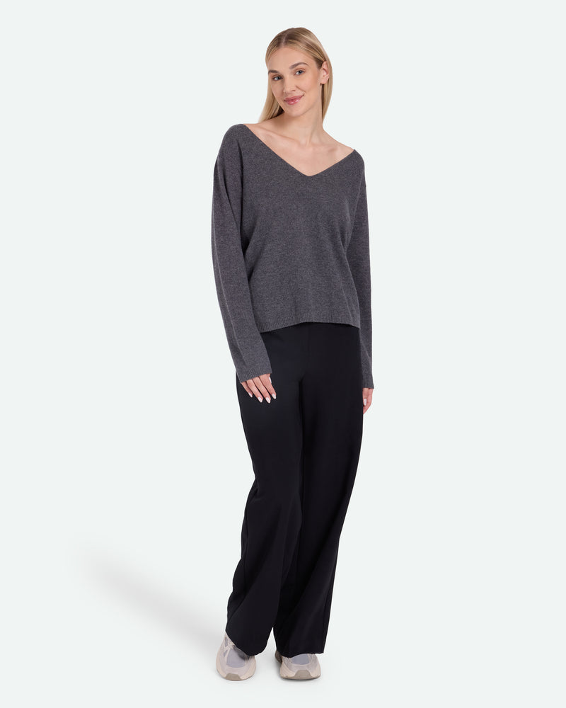 minimum female Codas 3801 Striktrøje Jumper 960M Grey Melange