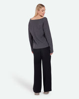 minimum female Codas 3801 Striktrøje Jumper 960M Grey Melange