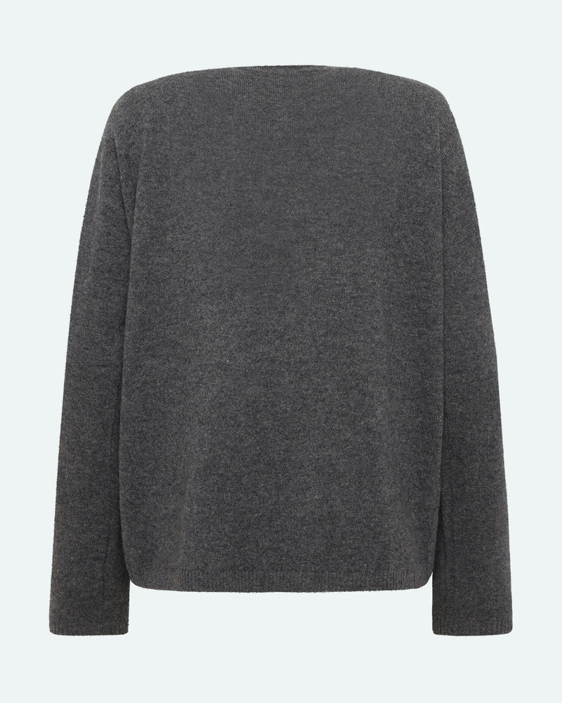 minimum female Codas 3801 Striktrøje Jumper 960M Grey Melange