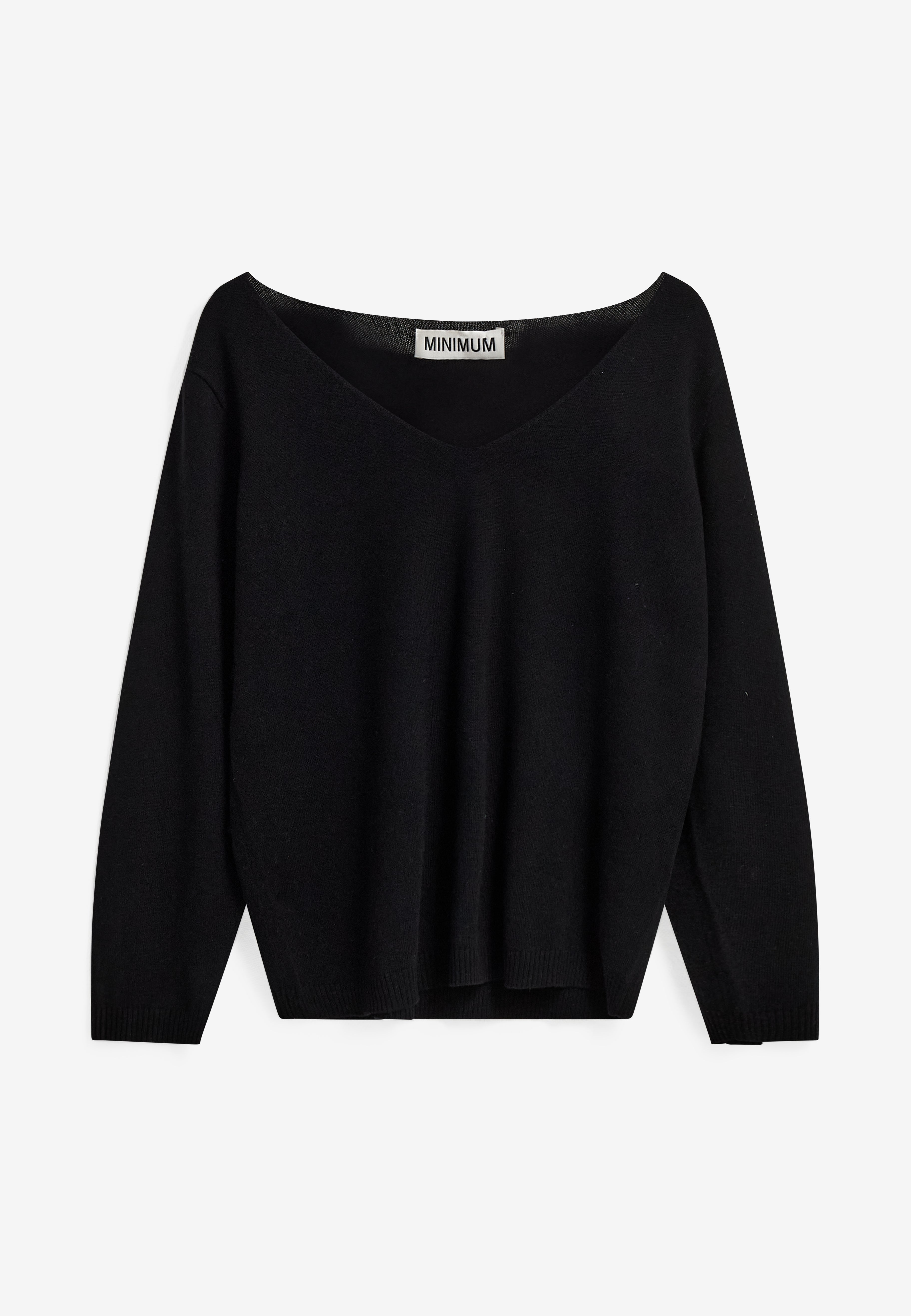 minimum female Codas 3801 Striktrøje Jumper 999 Black