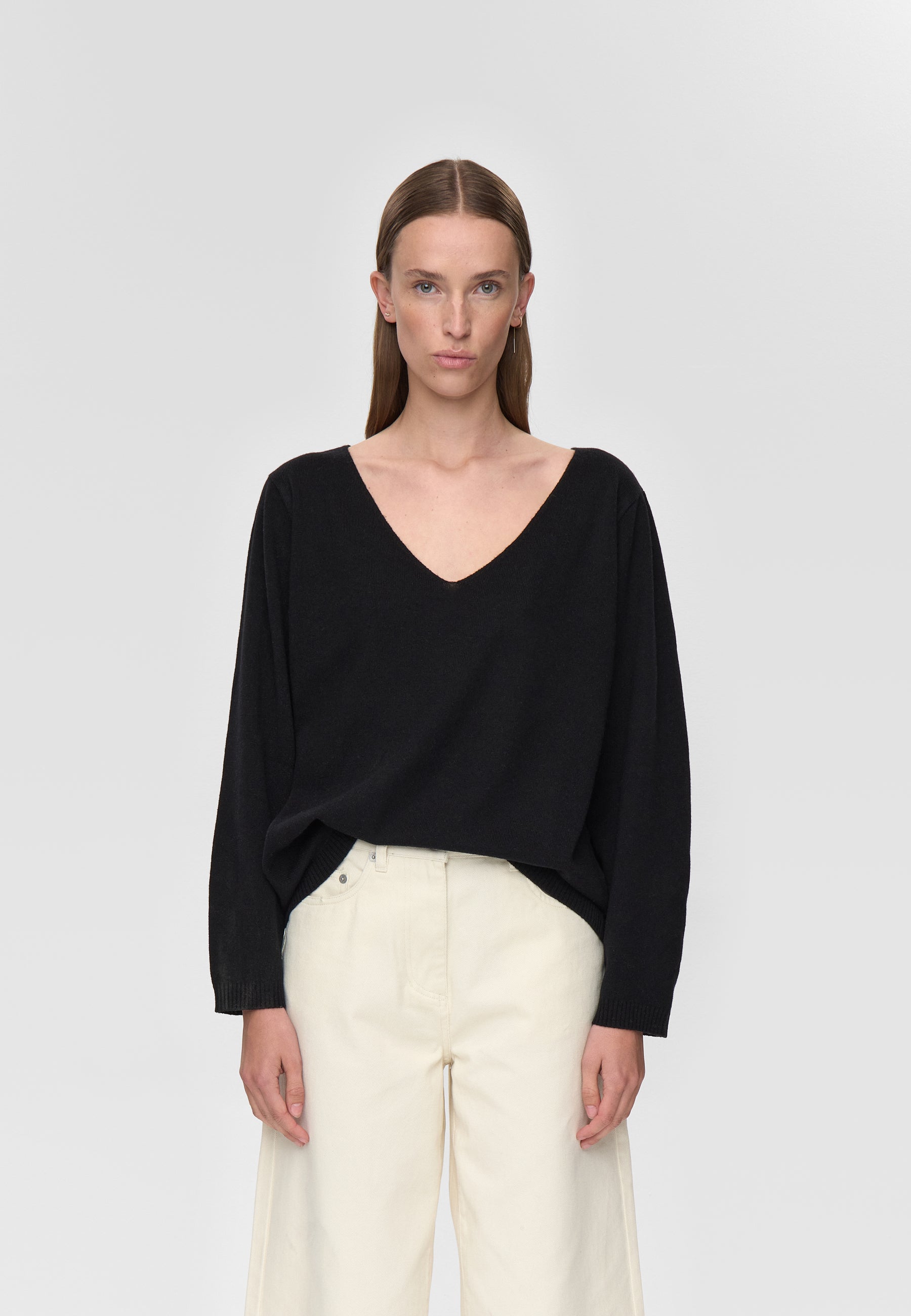 minimum female Codas 3801 Striktrøje Jumper 999 Black