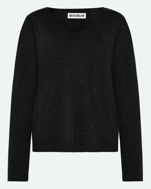 minimum female Codas 3801 Striktrøje Jumper 999 Black