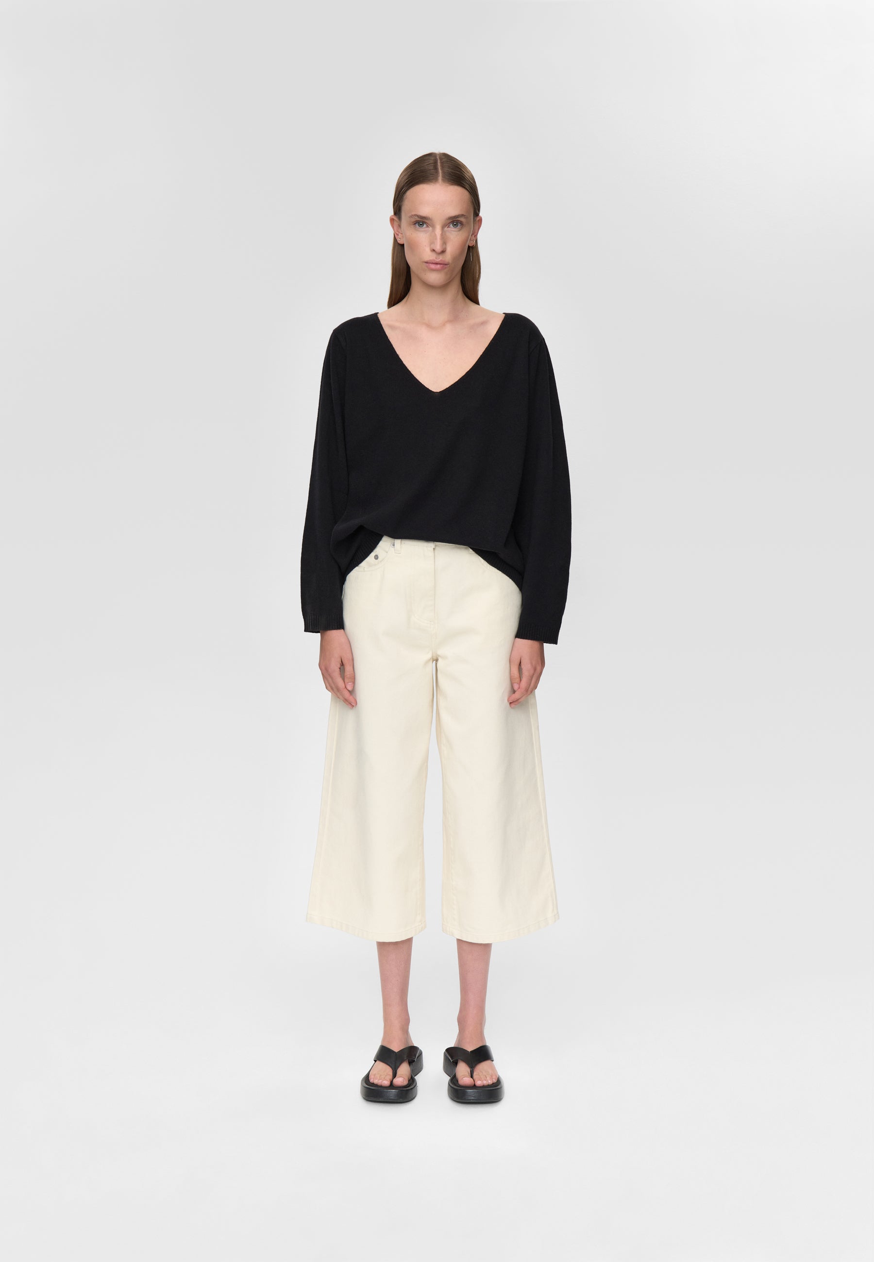 minimum female Codas 3801 Striktrøje Jumper 999 Black