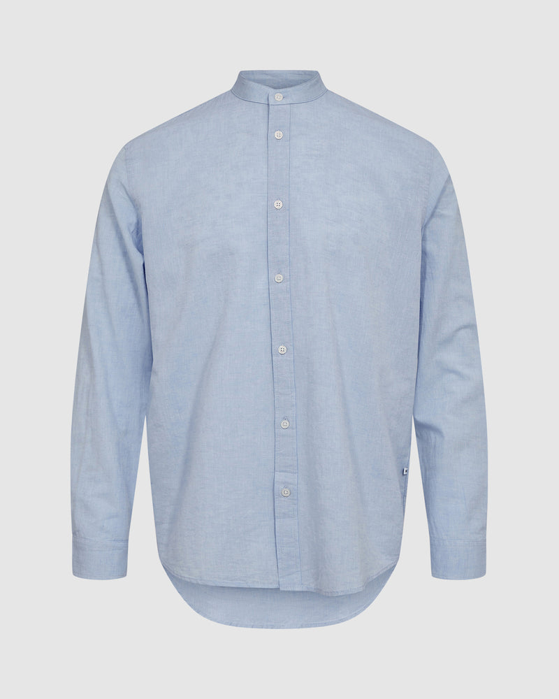 minimum male Cole 9802 Long Sleeved Shirt 1630M Hydrangea Melange