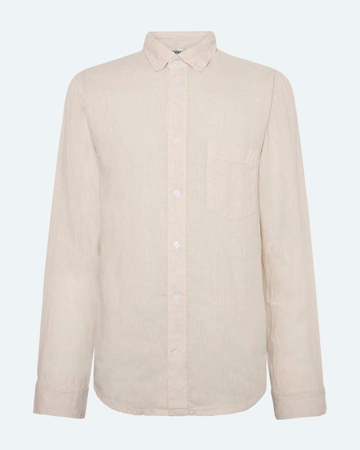 minimum male Colt langærmet reg hørskjorte 4115 Long Sleeved Shirt 5304 Rainy Day