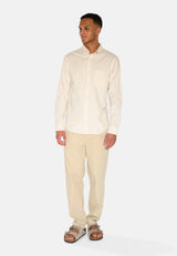 minimum male Colt langærmet reg skjorte 0063 Long Sleeved Shirt 0608 Coco Milk