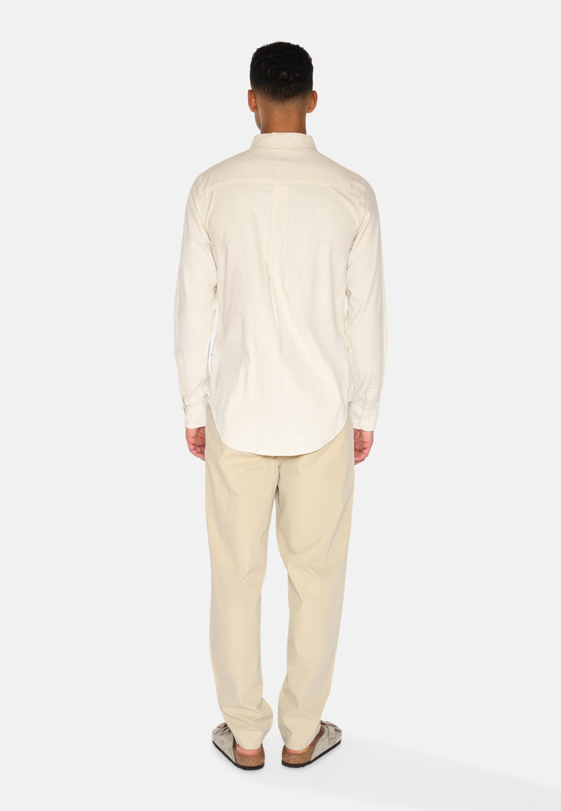 minimum male Colt langærmet reg skjorte 0063 Long Sleeved Shirt 0608 Coco Milk
