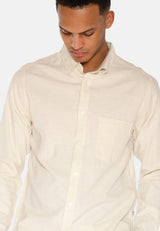 minimum male Colt langærmet reg skjorte 0063 Long Sleeved Shirt 0608 Coco Milk
