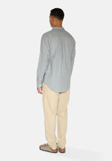 minimum male Colt langærmet reg skjorte 0063 Long Sleeved Shirt 4706 Gray Mist
