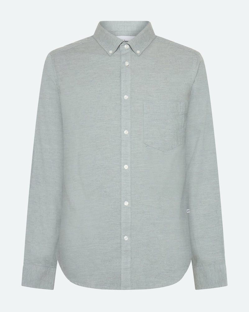 minimum male Colt langærmet reg skjorte 0063 Long Sleeved Shirt 4706 Gray Mist