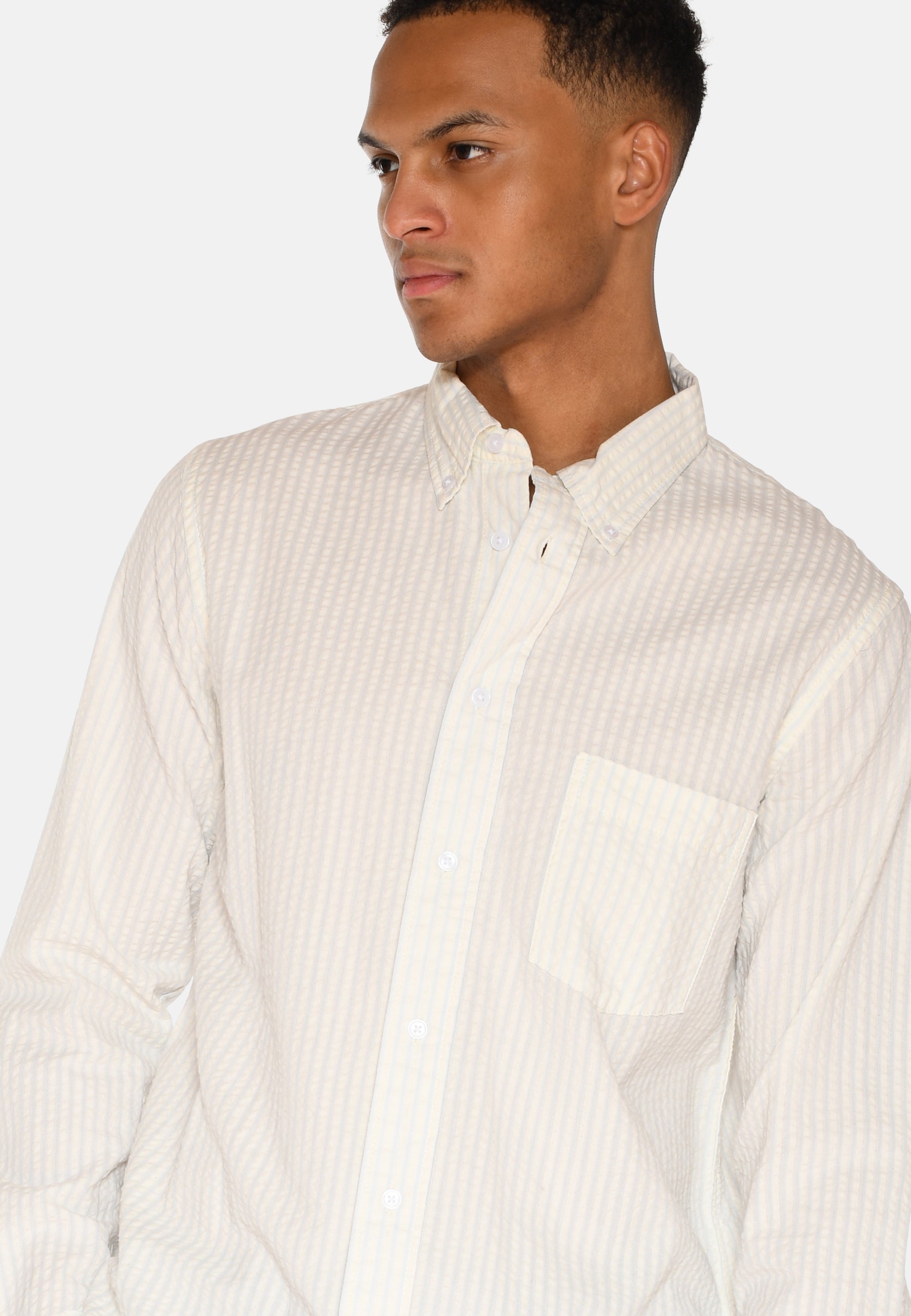 minimum male Colt langærmet reg skjorte 4186 Long Sleeved Shirt 0608 Coco Milk