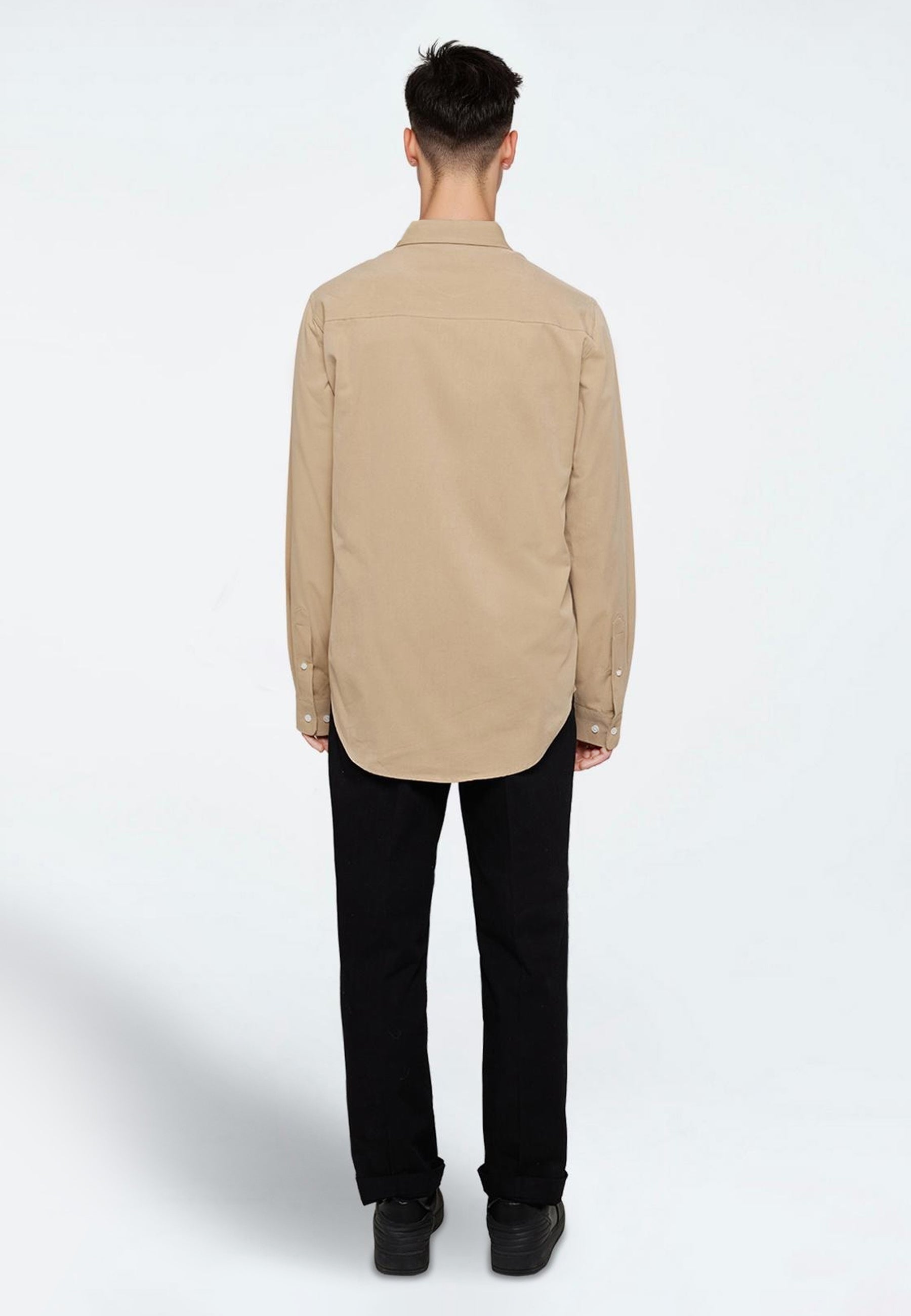 minimum male Colt langærmet skjorte 3758 Long Sleeved Shirt 1109 Chinchilla