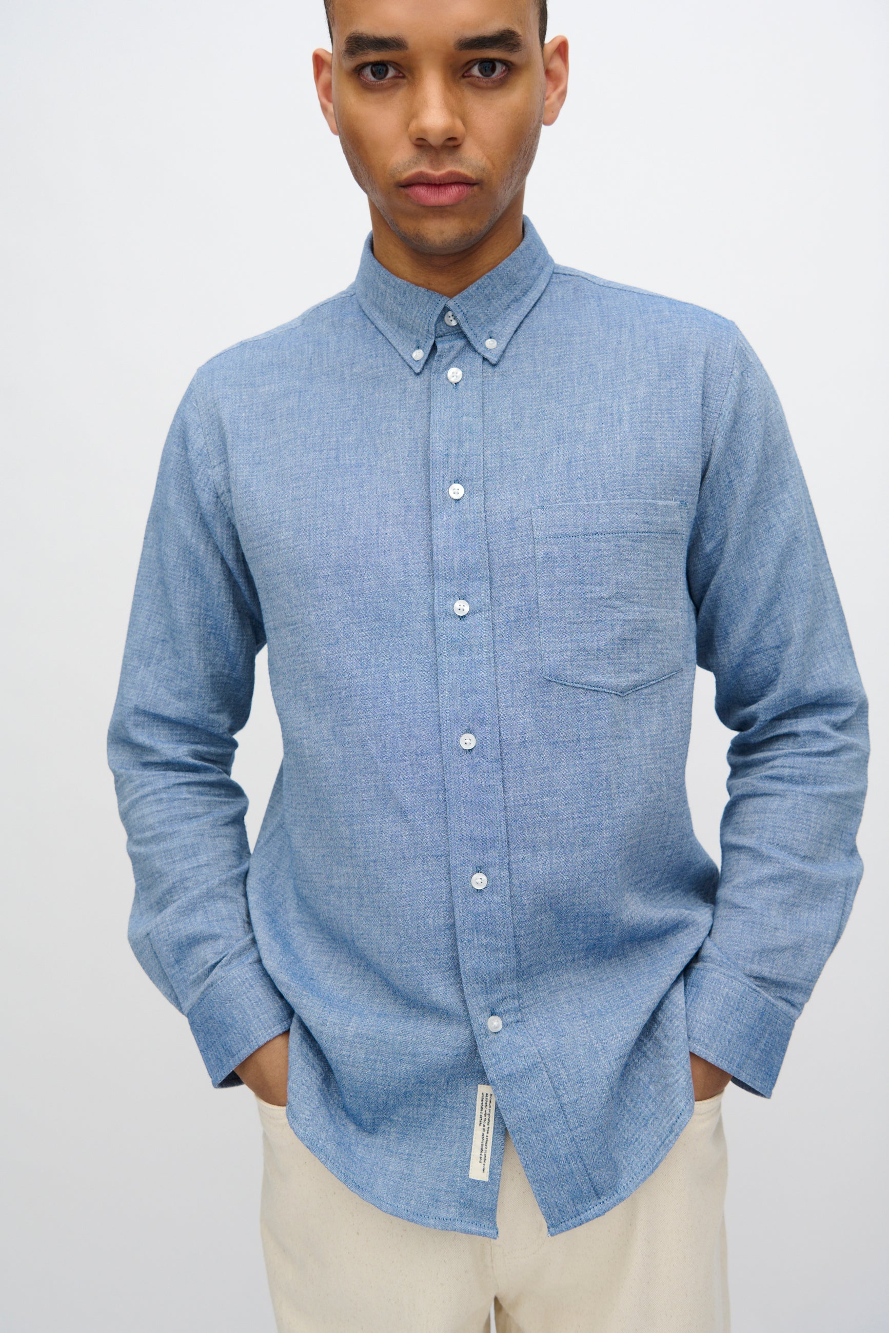 minimum male Colt langærmet skjorte 4227 Long Sleeved Shirt 4105 Angel Falls