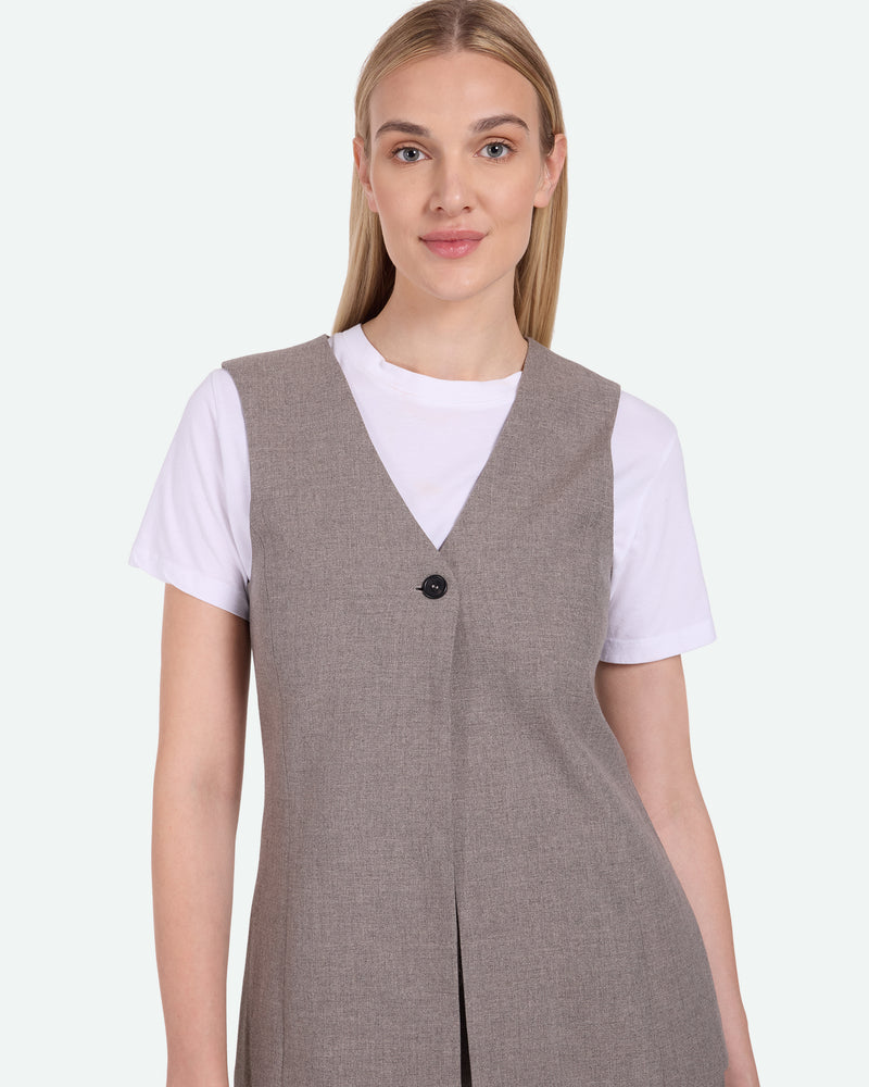 minimum female Davida 3737 Habitvest Waistcoat 1410 Pine Bark